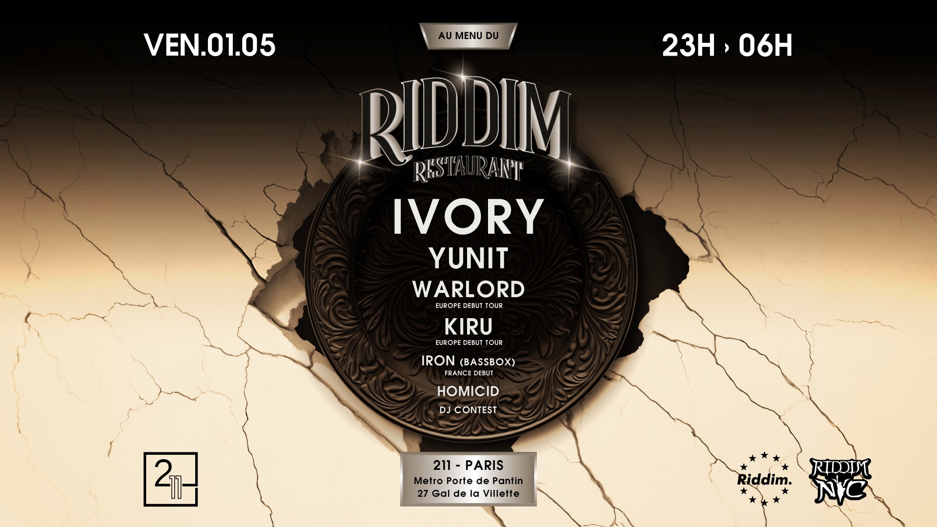 Cafe Riddim Riddim Restaurant #7, Paris · Shotgun Tickets