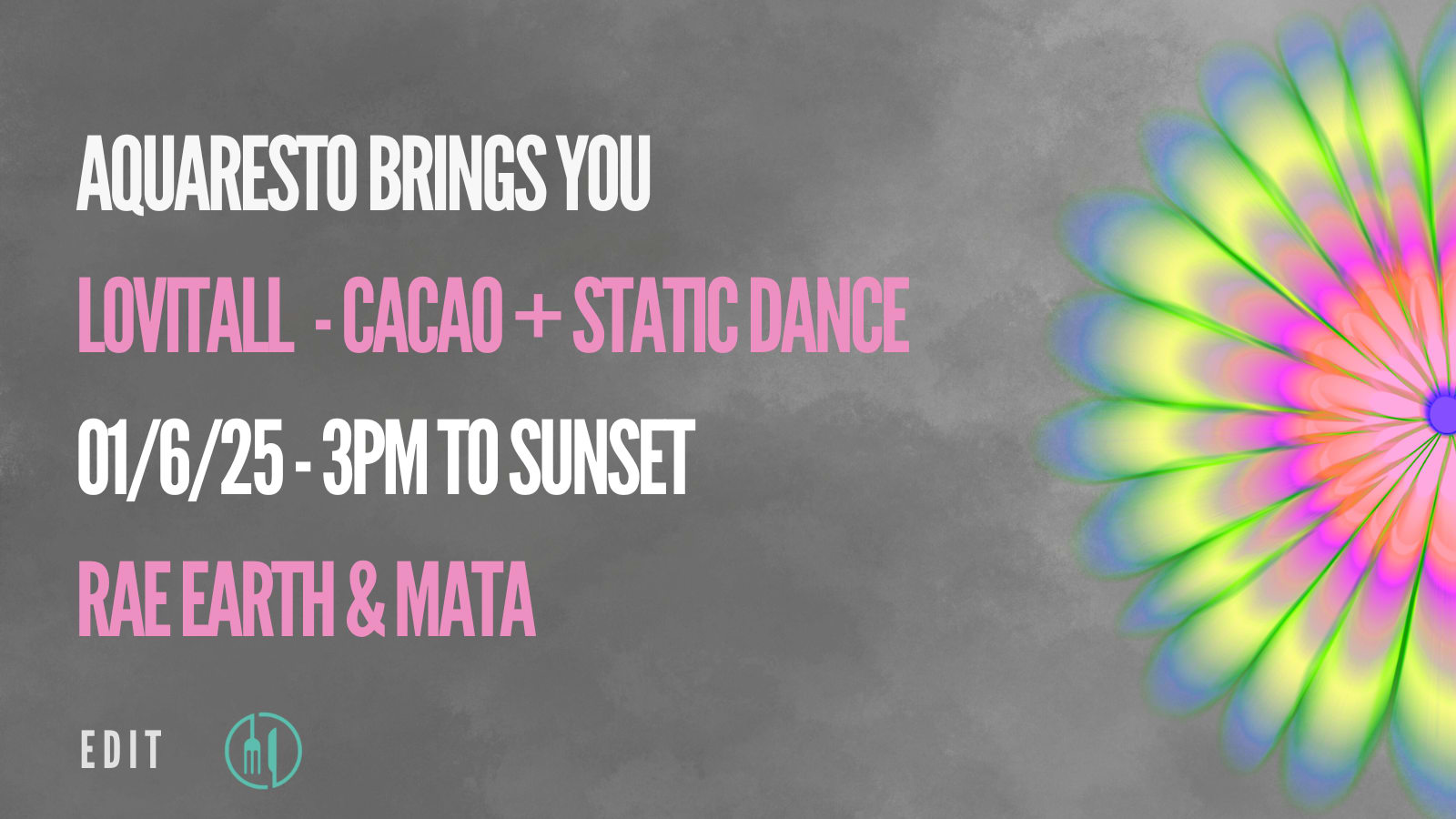 Cacao Ceremony + Static Dance At Lovitall Festival Cover