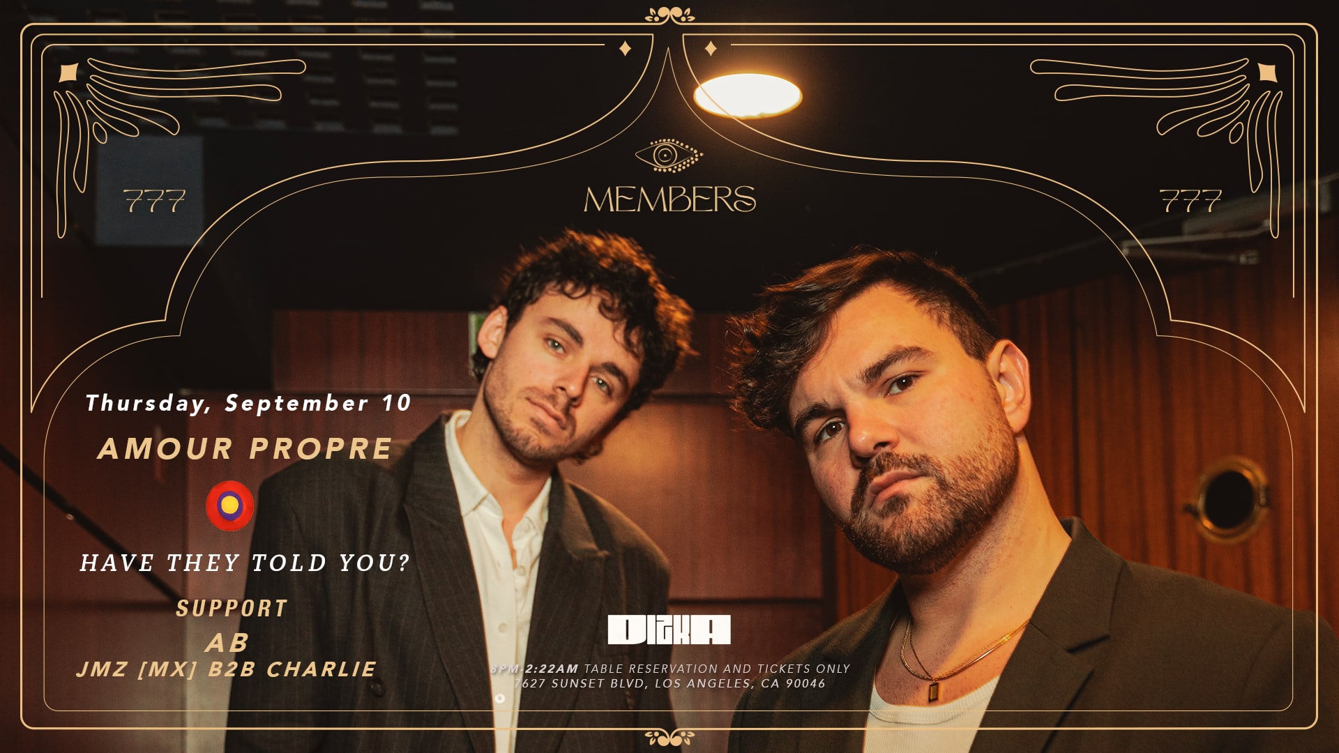 Members X Dizka Presents: Amour Propre Cover