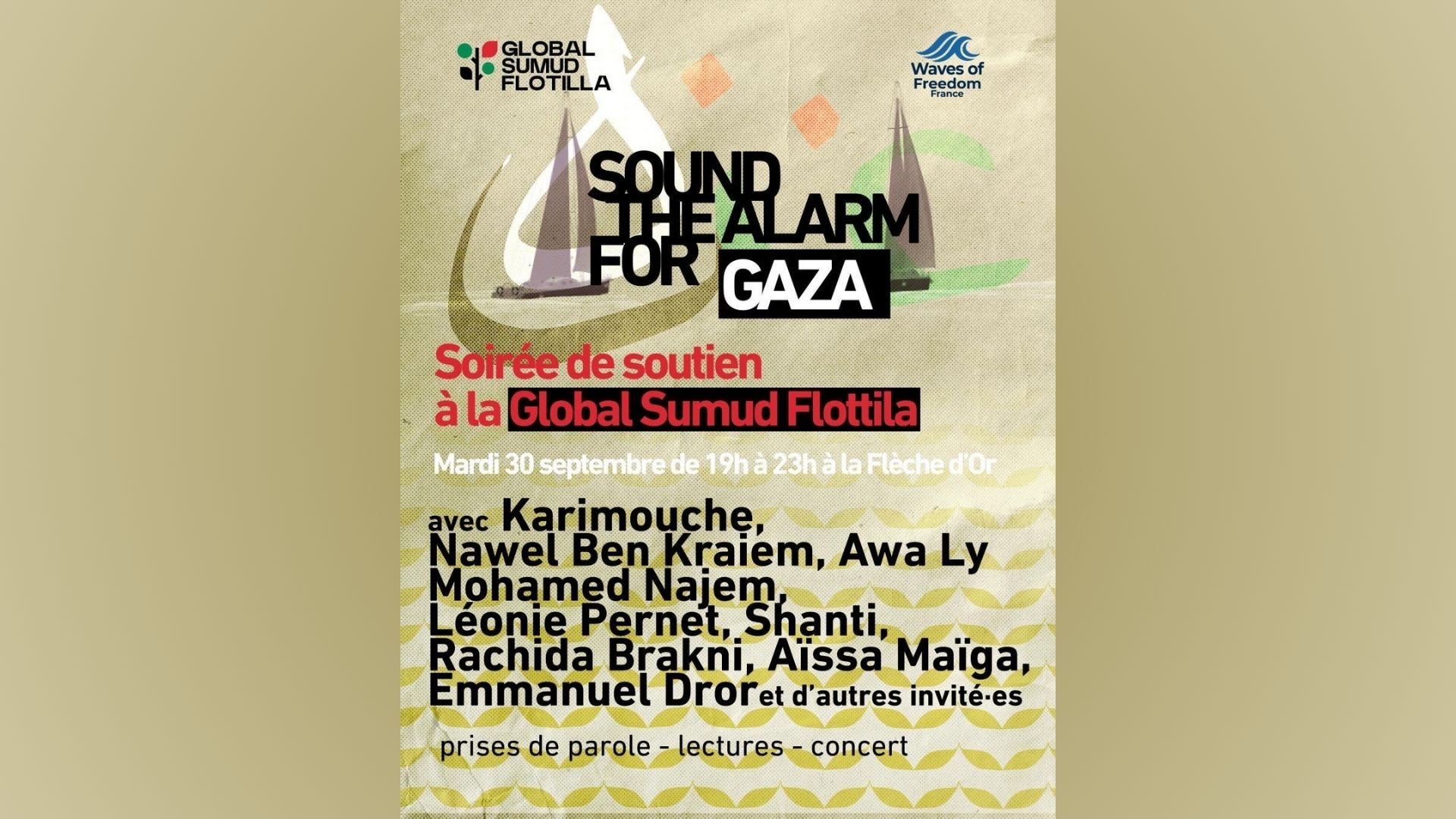 Sound The Alarm For Gaza Cover