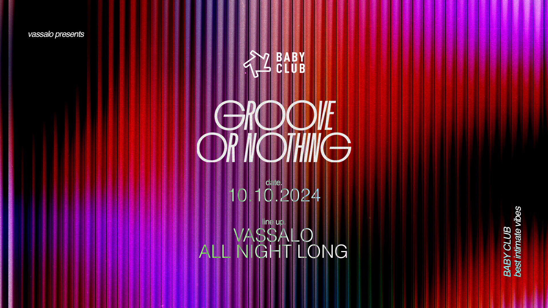 Groove Or Nothing : Vassalo (All Night Long) Cover