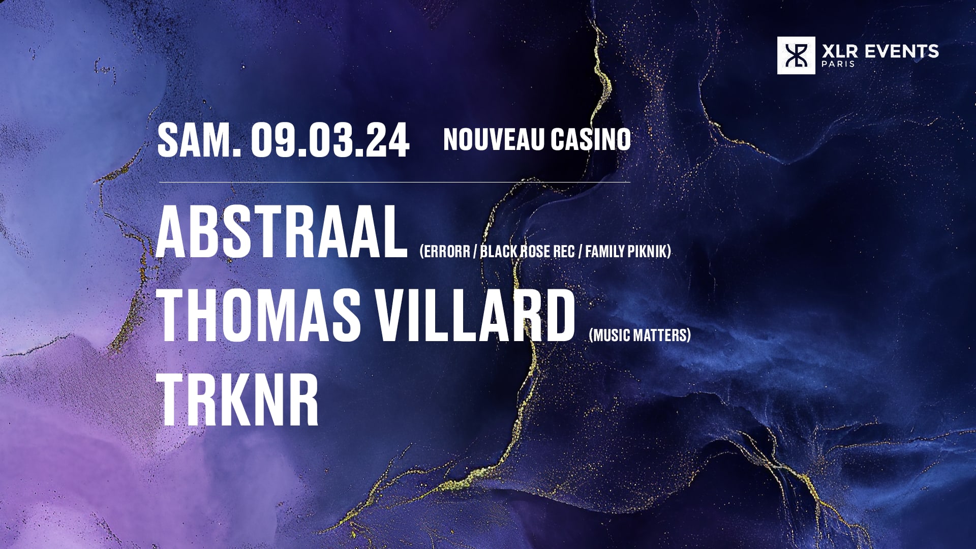 Xlr Events Paris Pres. Abstraal & Guests - Melodic Techno Cover