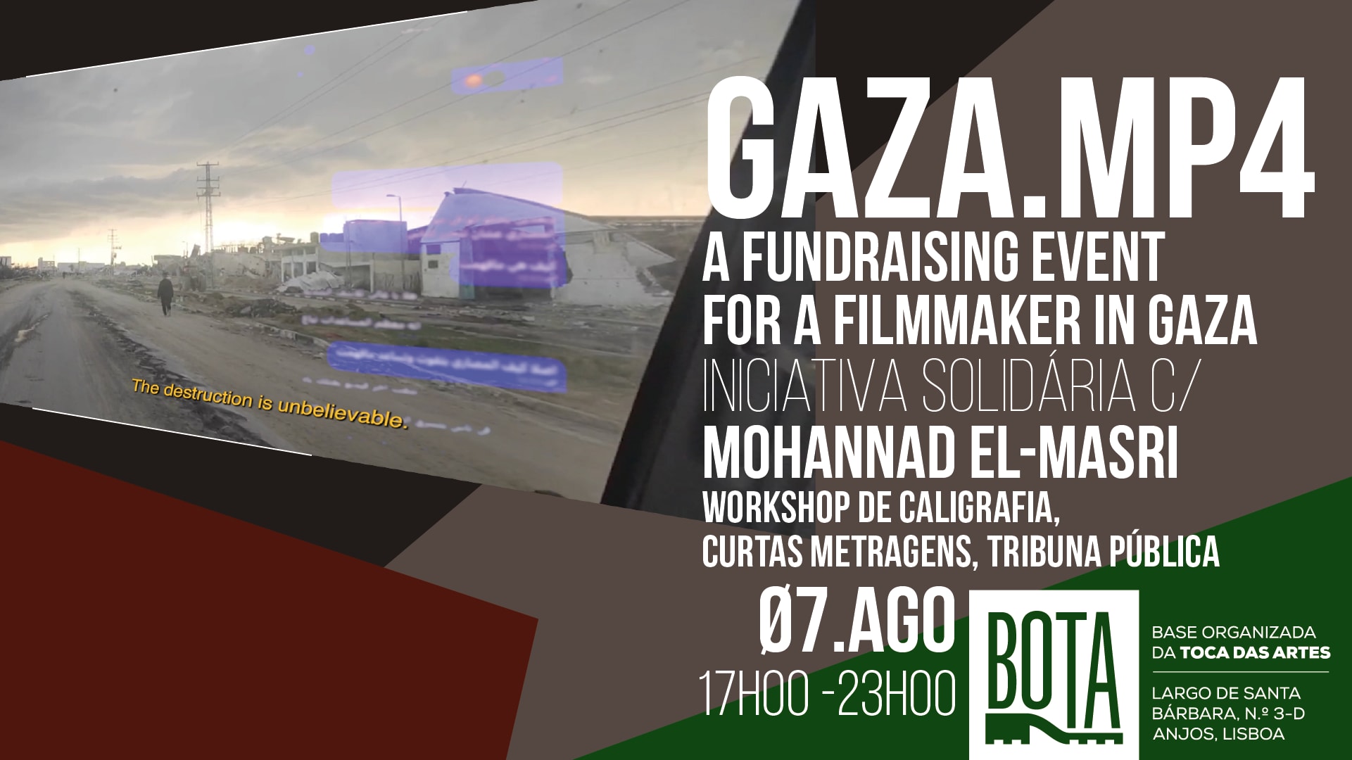 Gaza.Mp4 (A Fundraising Event At Bota, Lisbon Aug.07) Cover