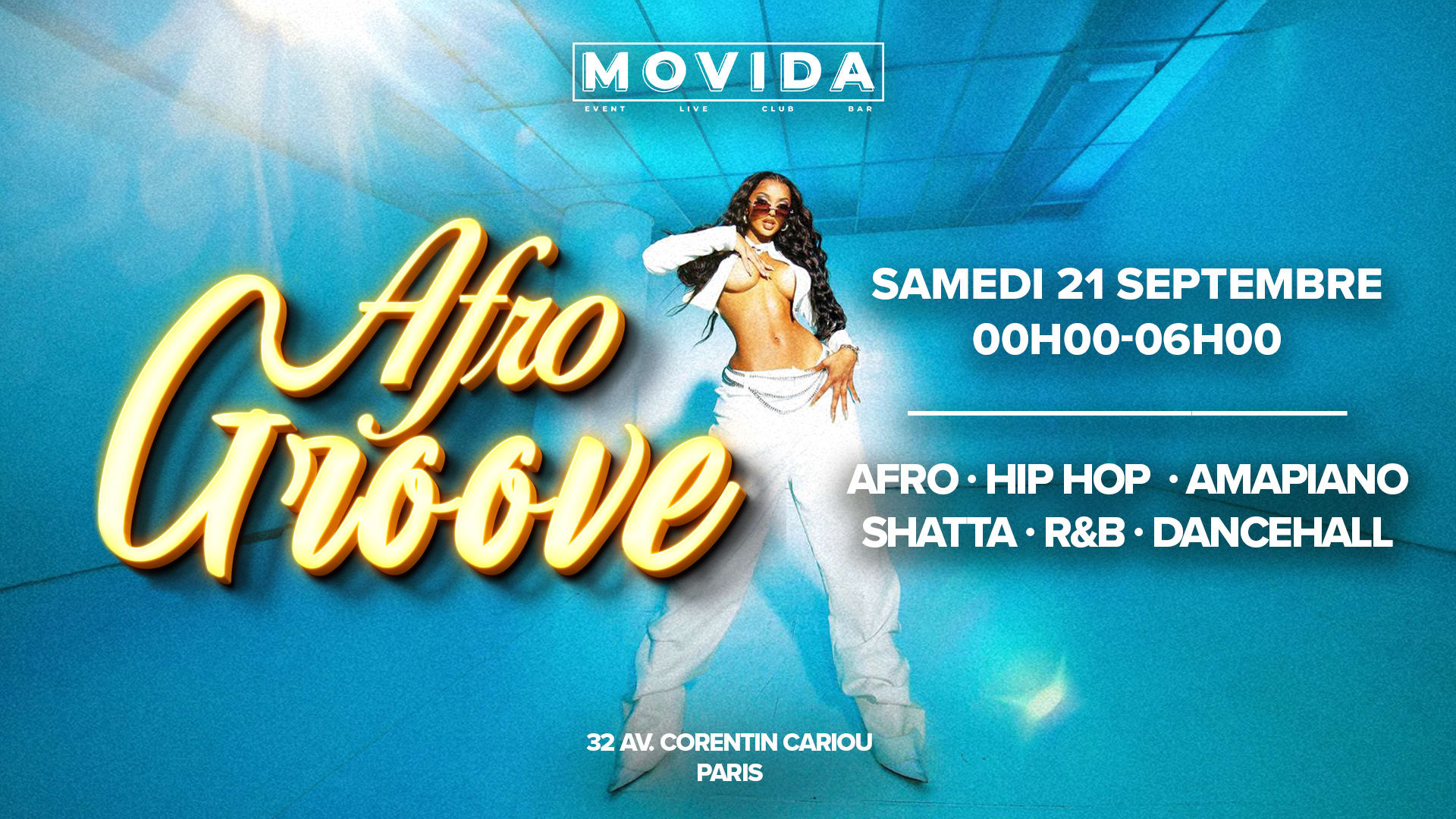 Afro Groove - Samedi 21 Septembre : Afro, Shatta, Dancehall Cover