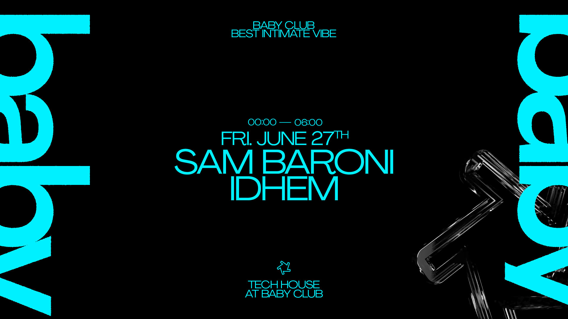 Sam Baroni At Baby Club M: Sam Baroni + Idhem Cover