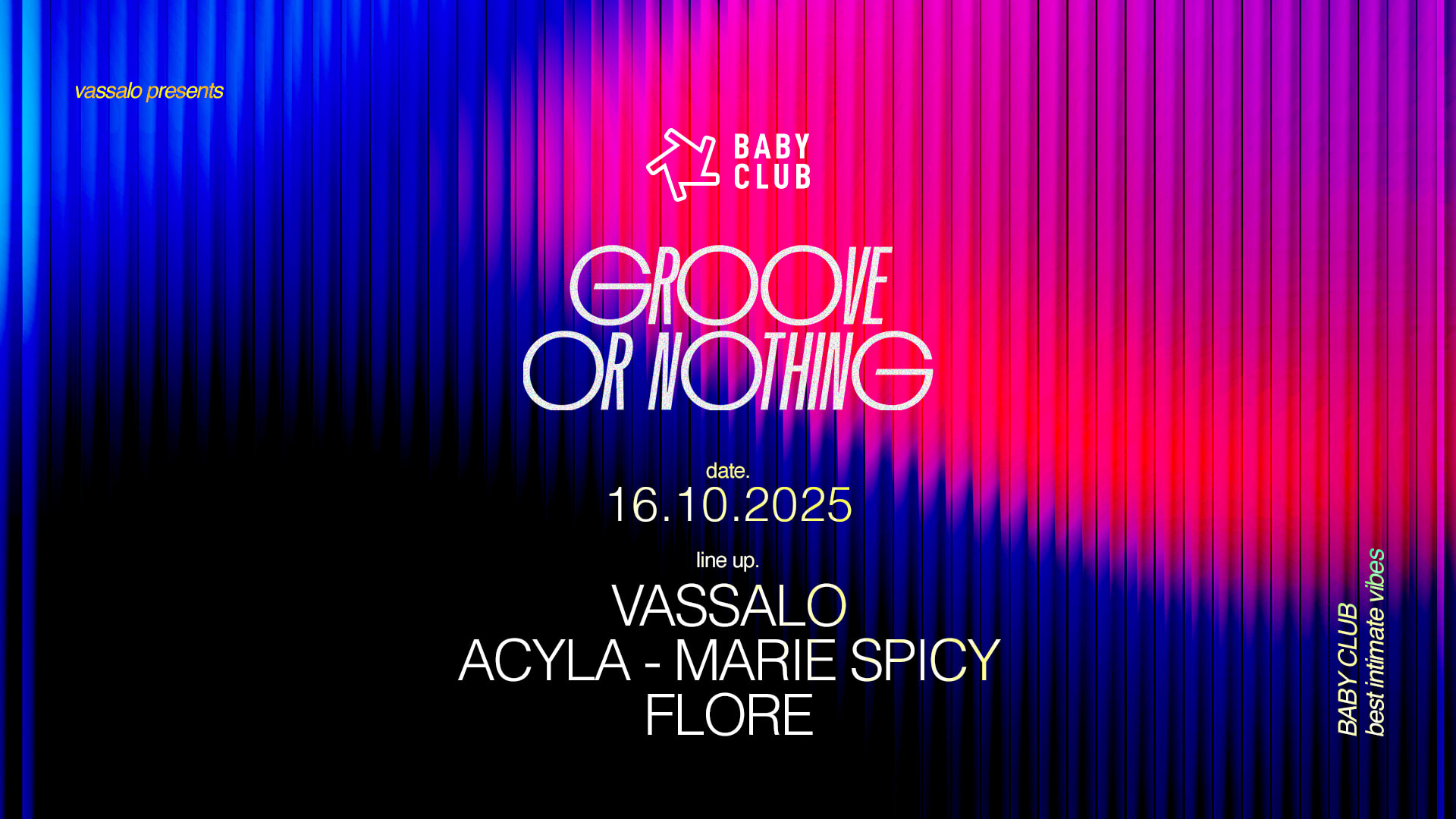 Groove Or Northing : Vassalo + Acyla + Marie Spicy + Flore Cover