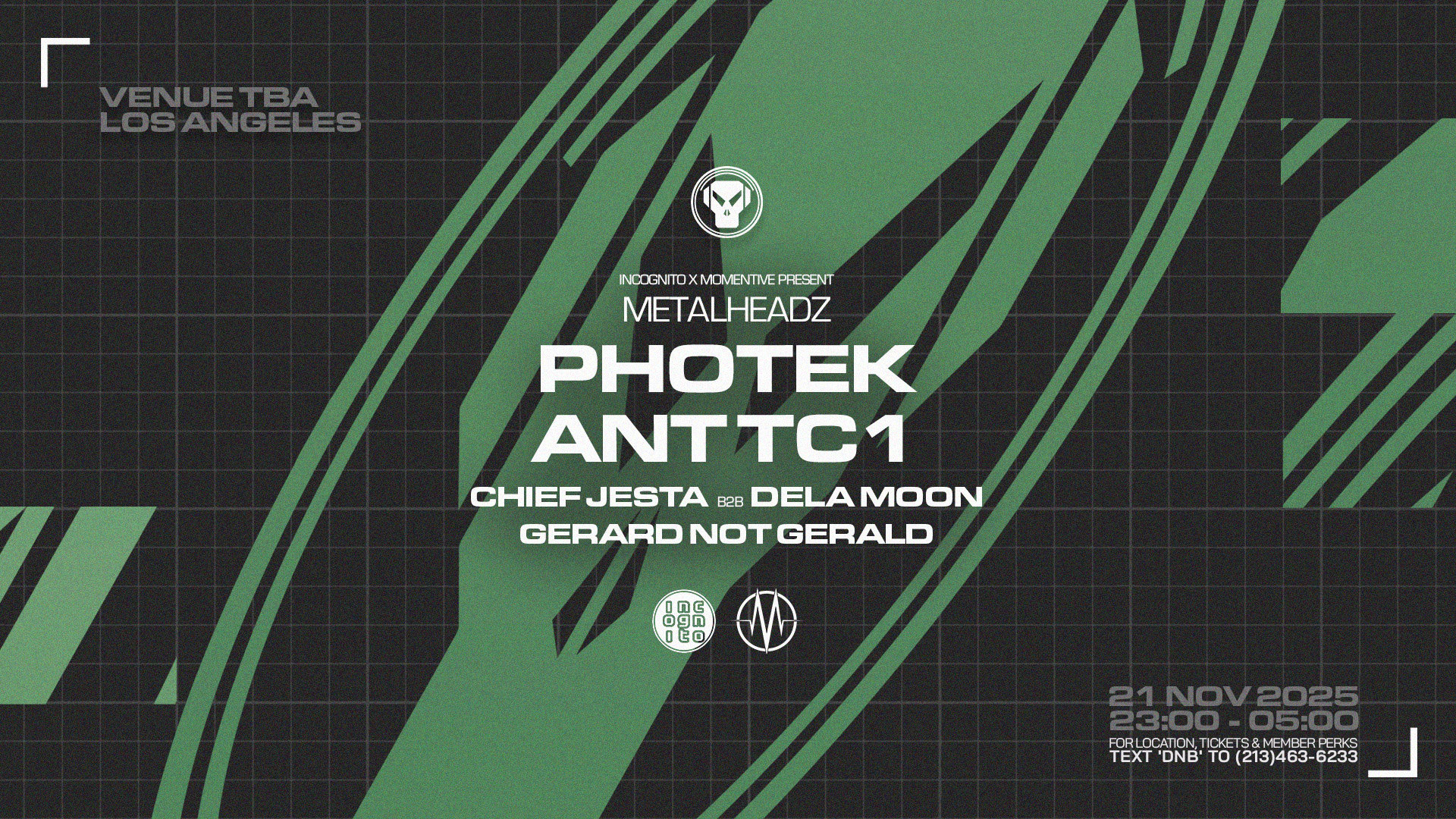Incognito X Momentive Present Metalheadz: Photek + Ant Tc1 Cover