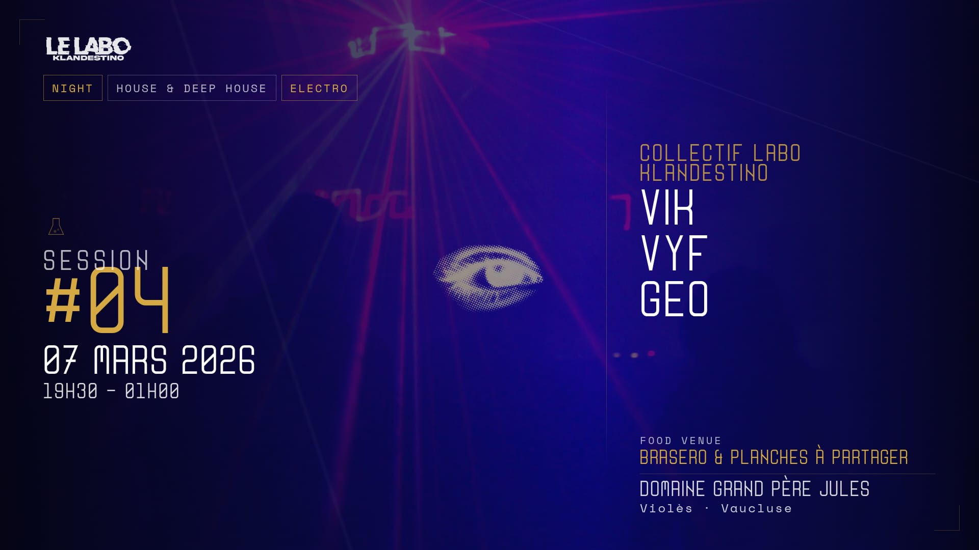 Labo Klandestino #4 - House & Deep House Au Domaine Cover