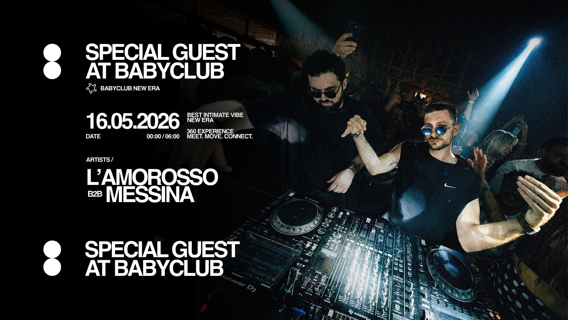 Special Guest At Baby Club : L'amorosso + Messina Cover