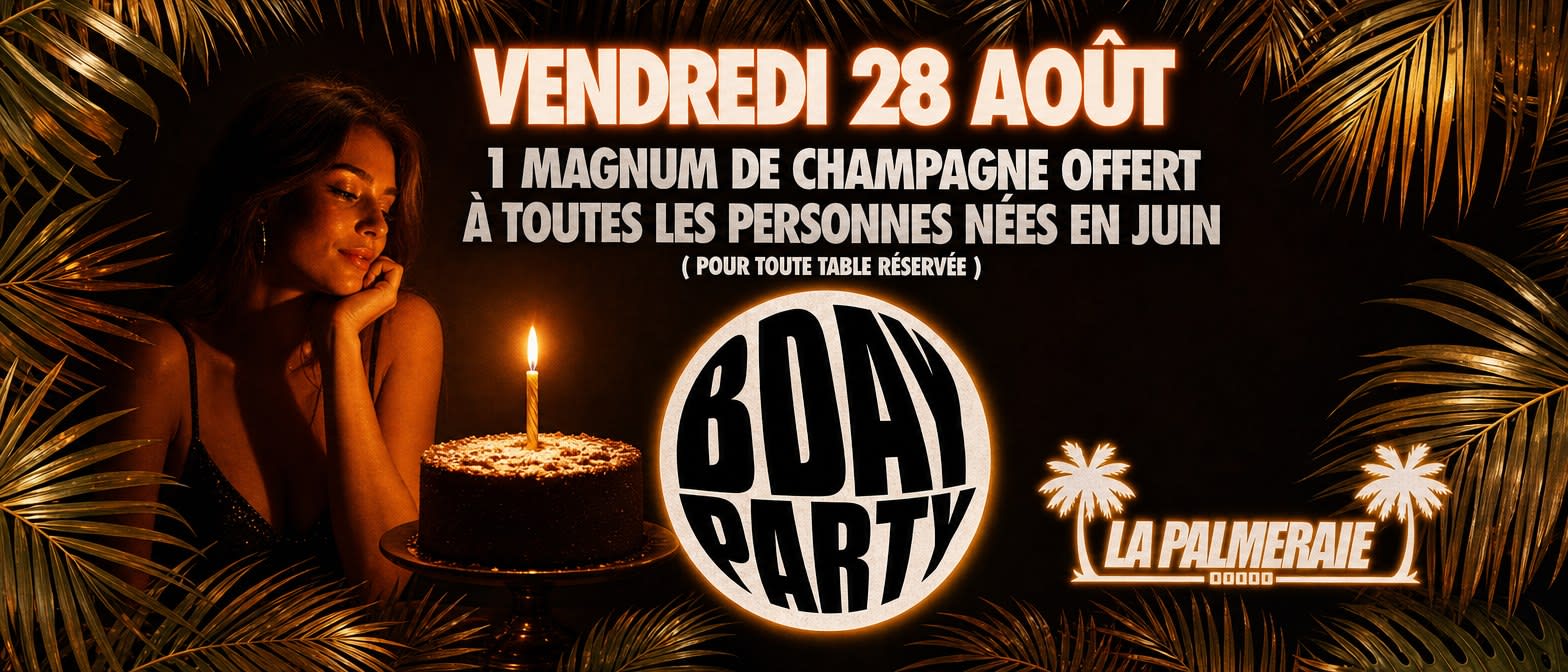 Bday Aout I Palmeraie Cover