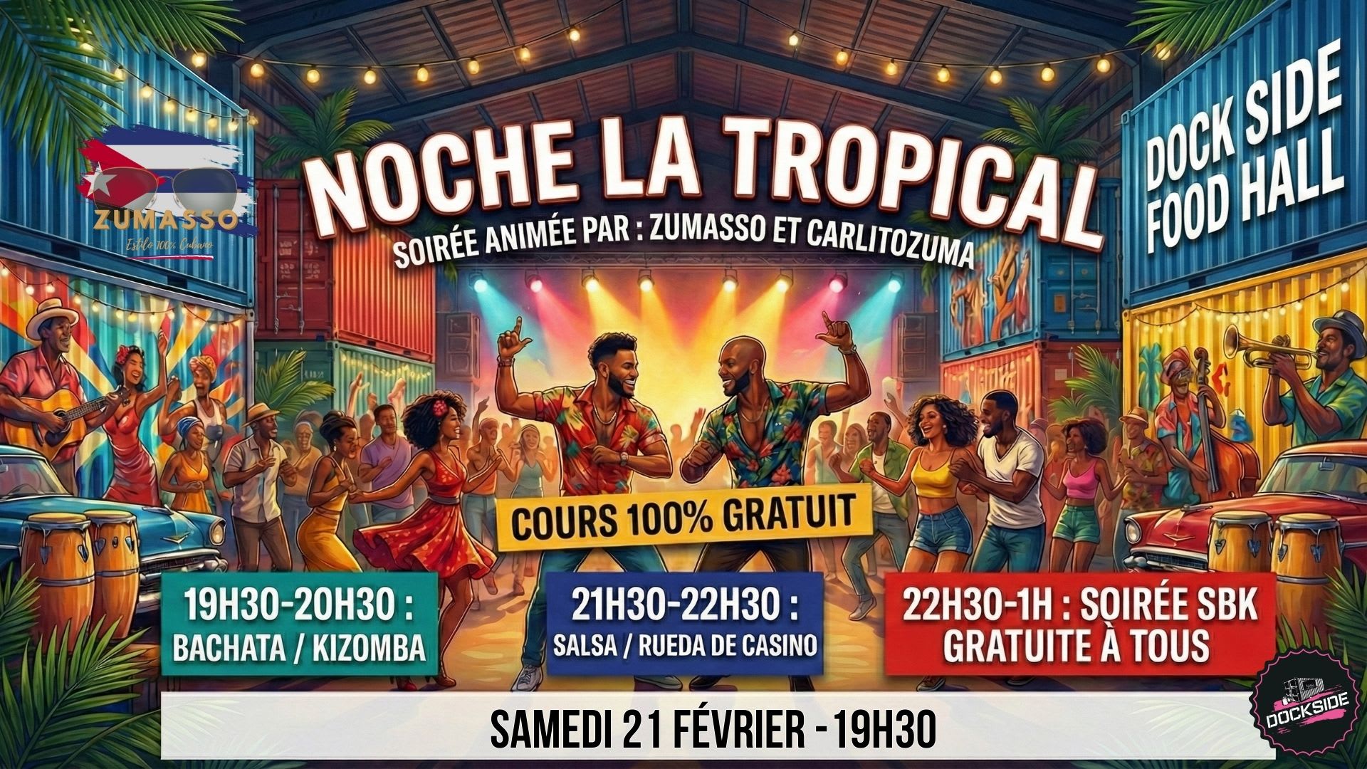 Noche La Tropical - La Chaleur De Cuba Au Dock Side Cover