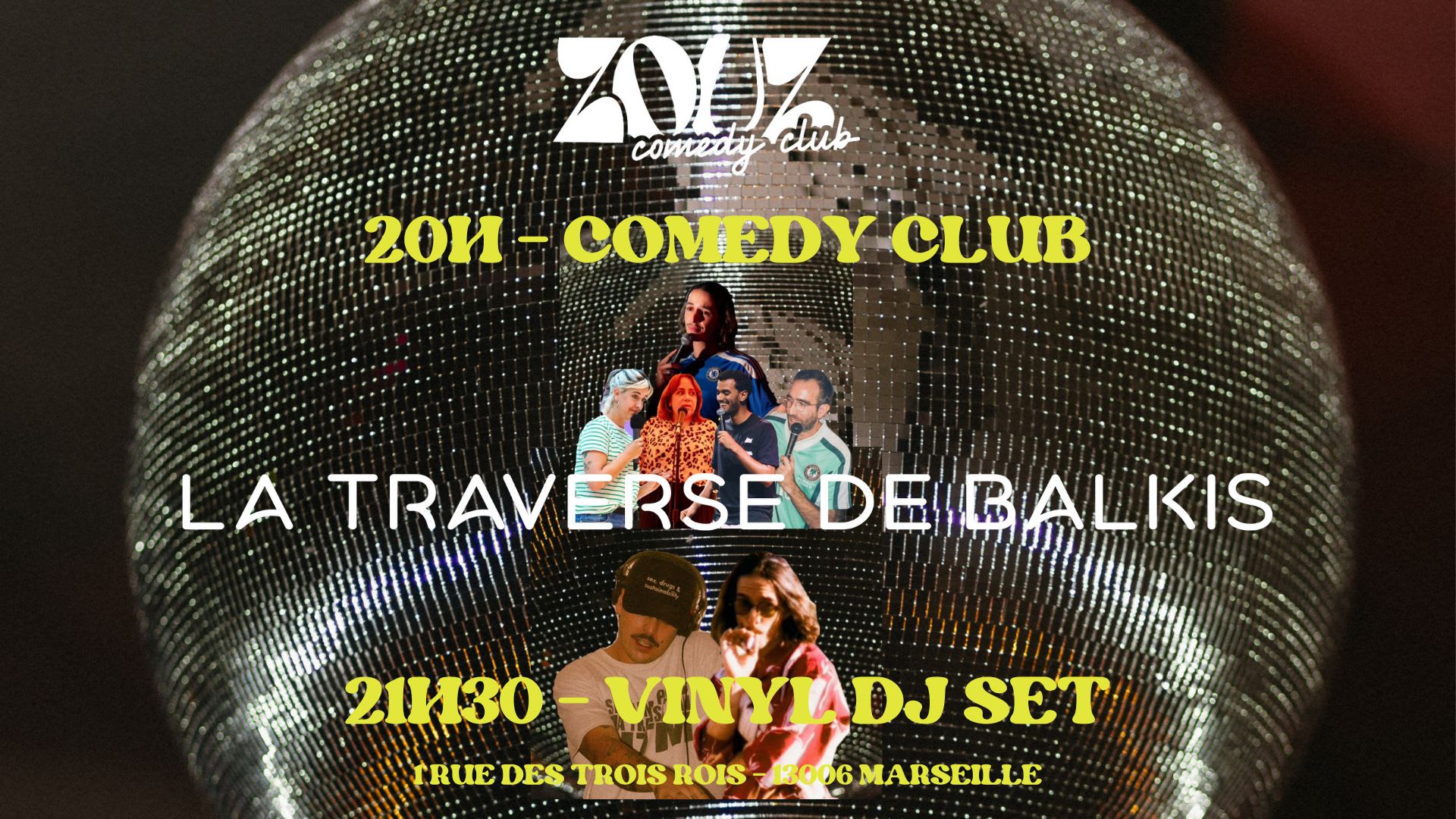 Zouz Comedy Club X La Traverse De Balkis 9 & Vinyl Dj Set Cover