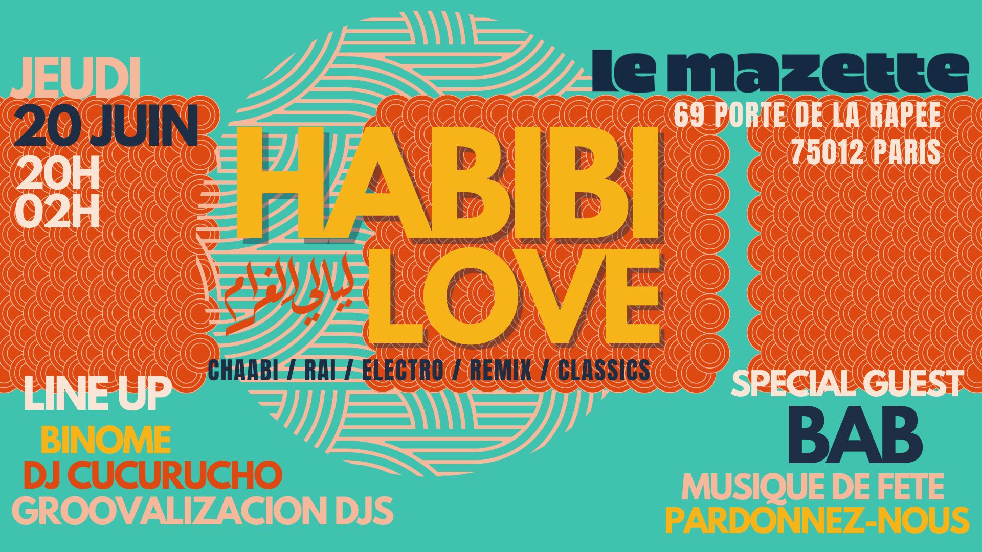 Habibi Love ~ Oriental Vibes Party Sur Seine Terrasse+Club ! Cover