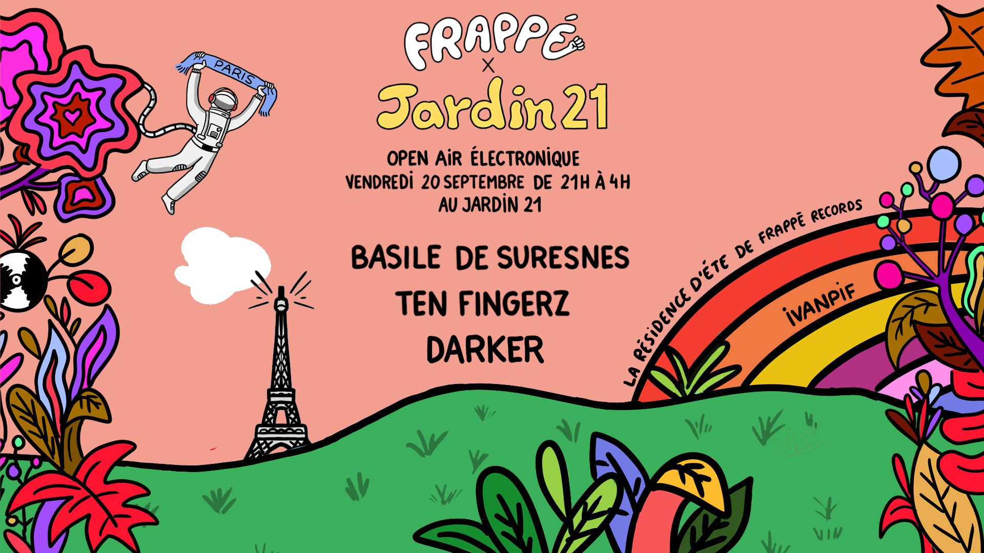 Frappé Records ⋆☀︎. Open Air All Night Long Cover