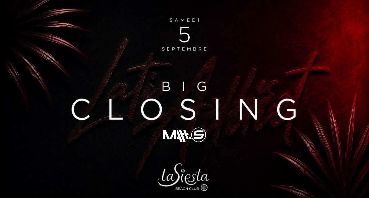 Big Closing Latin Addict • La Siesta Antibes Cover