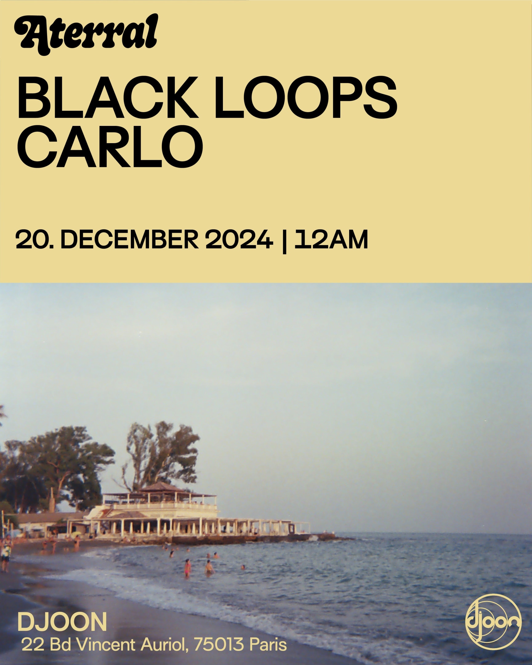 Aterral Label Night: Black Loops B2b Carlo All Night Long Cover