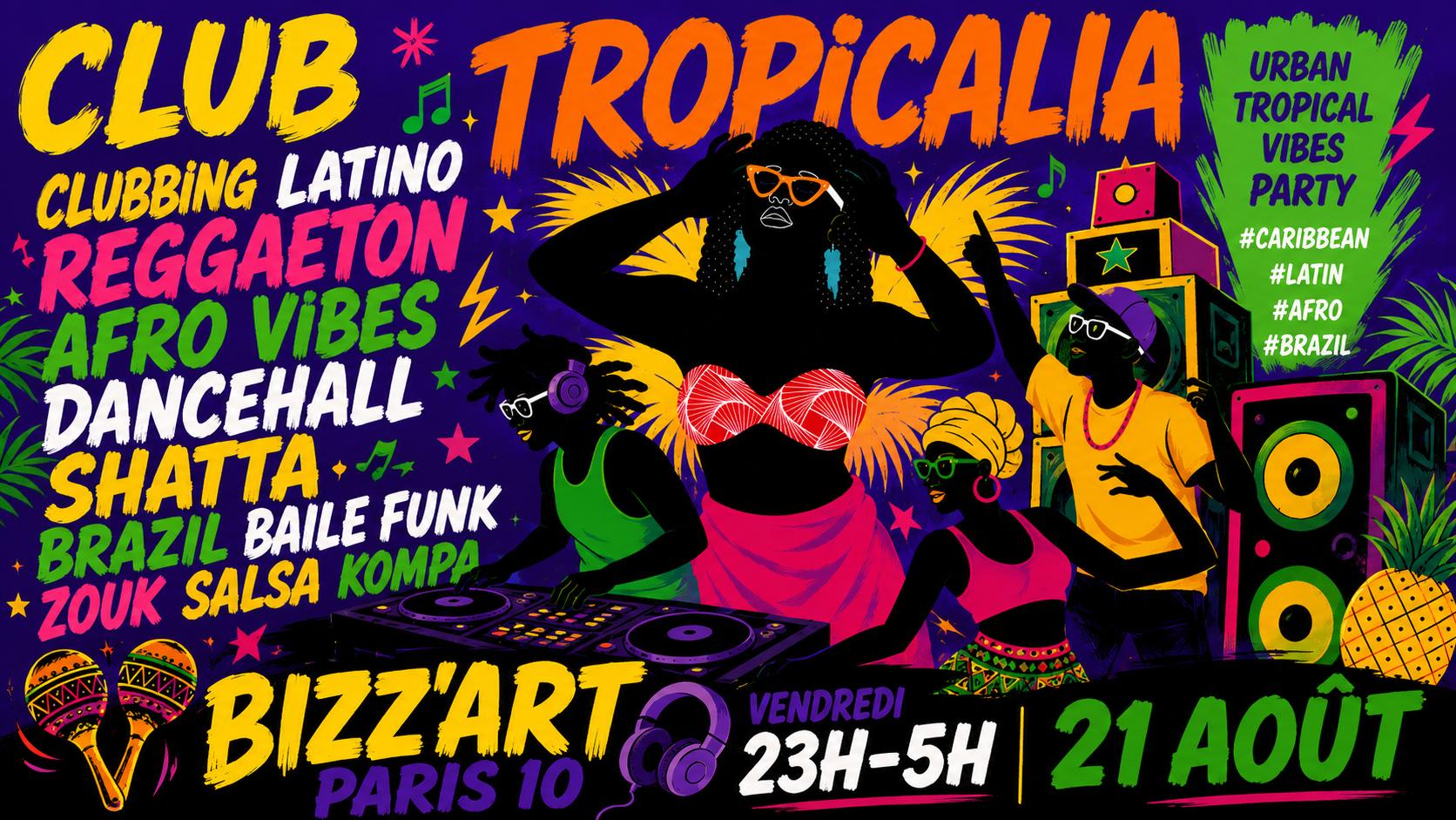 Club Tropicalia 21/8 ~ Afro, Latin, Caribbean, Brazil Vibes! Cover