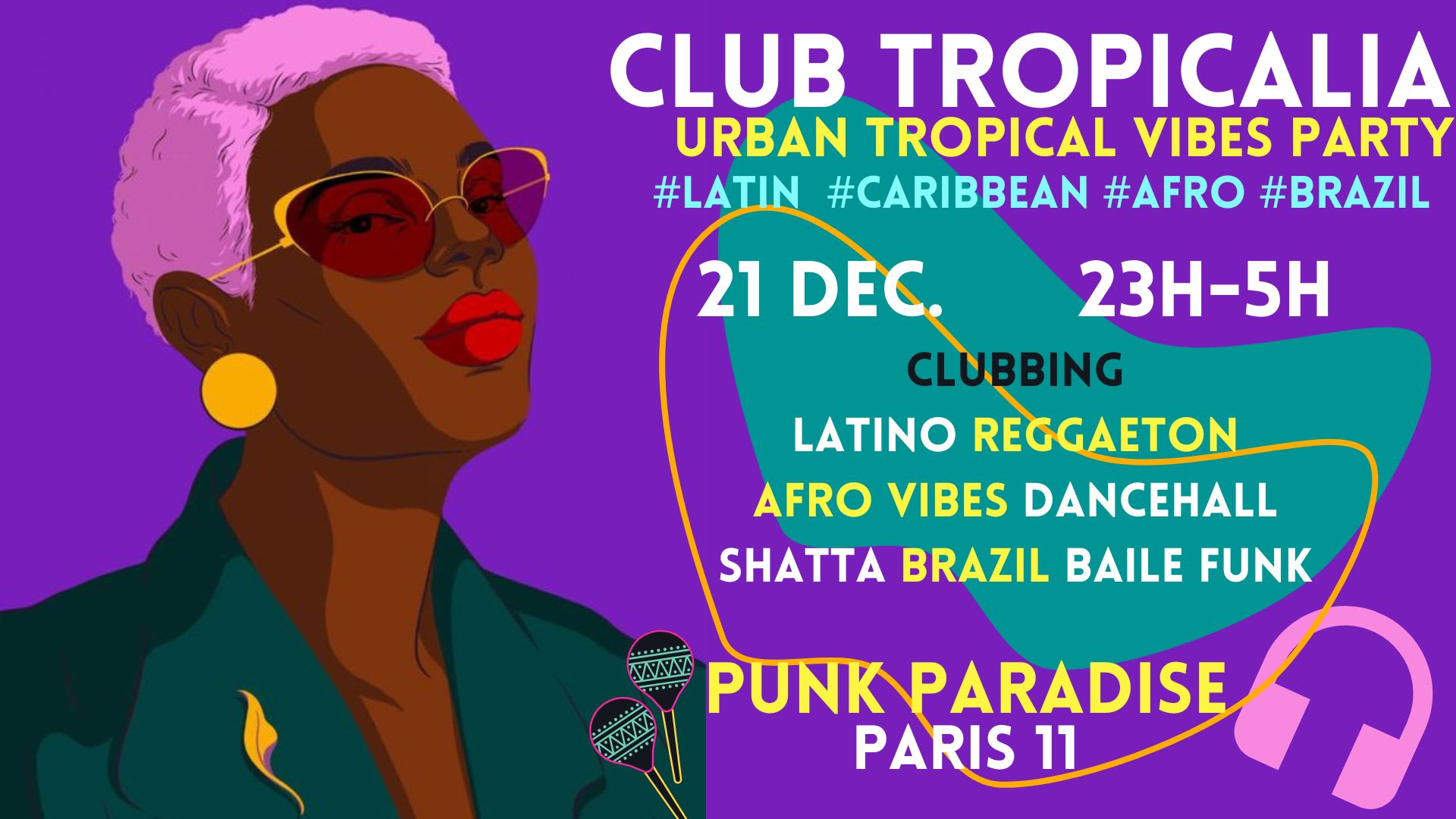 Club Tropicalia 21/12 ~Afro, Latin, Caribbean, Brazil Vibes! Cover