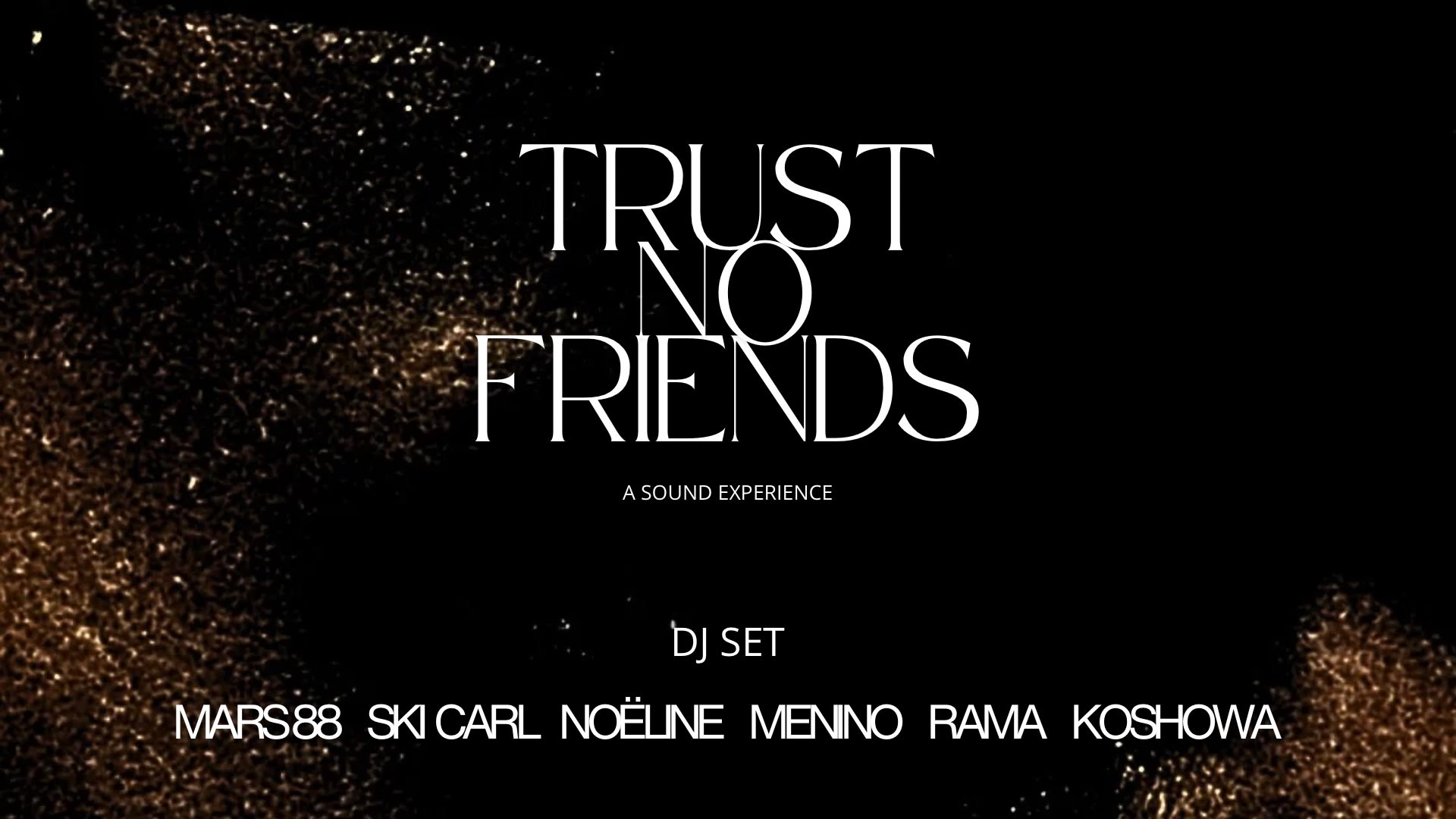 Trust No Friends: A Sound Experience Cover