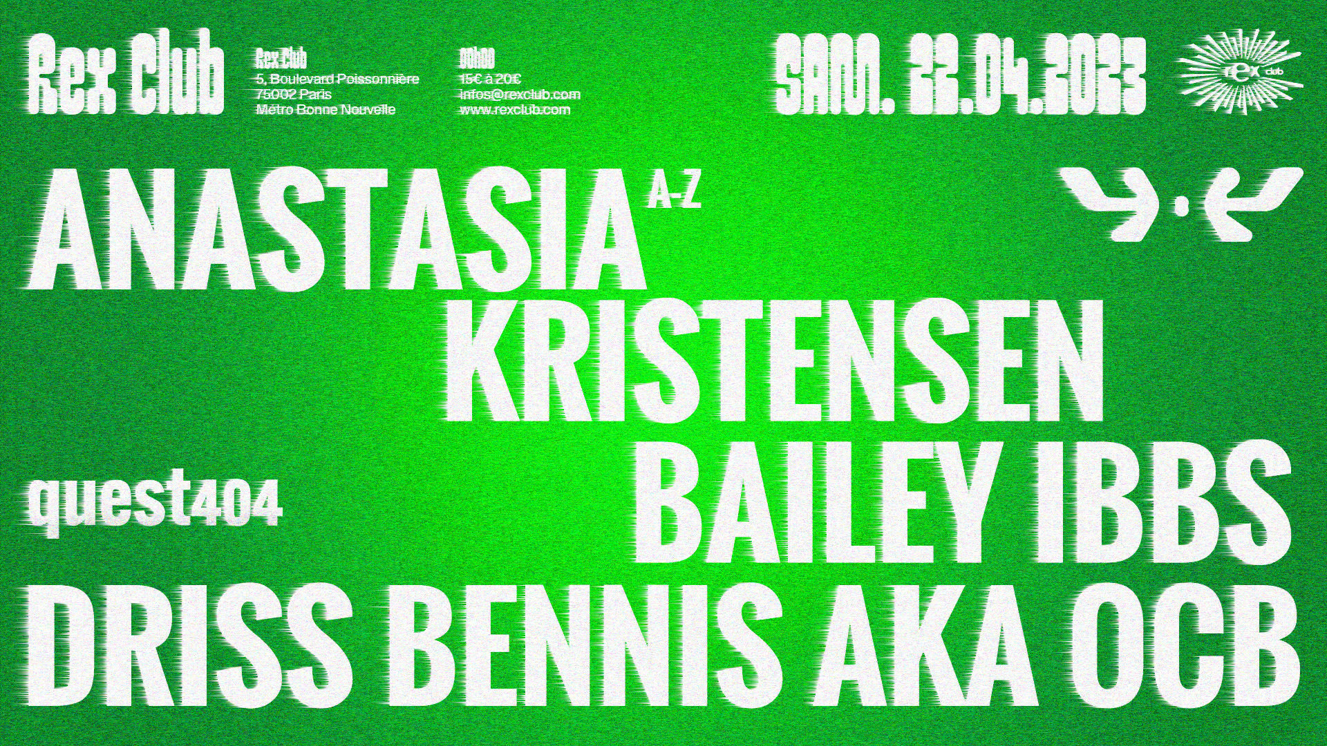 Quest404 : Anastasia Kristensen, Driss Bennis, Bailey Ibbs Cover