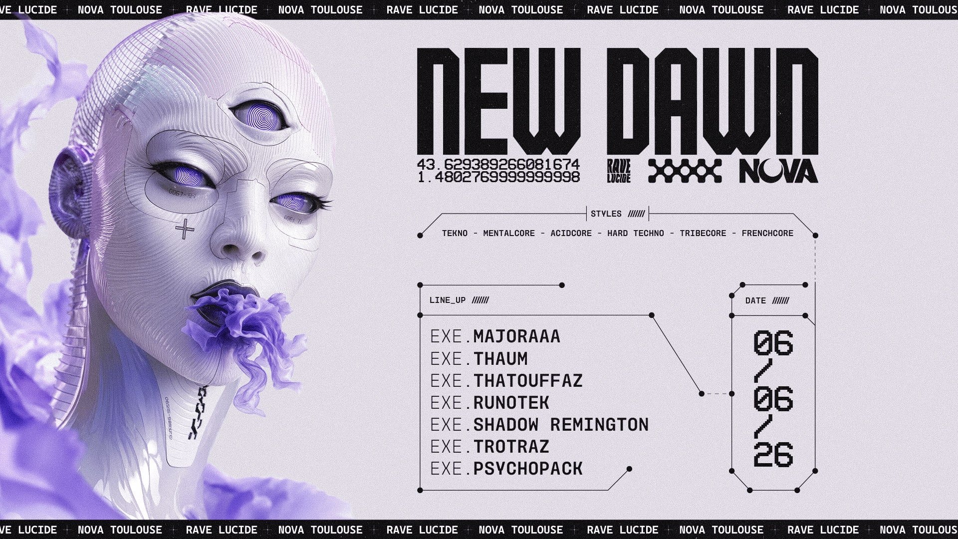 Rave Lucide : New Dawn Cover