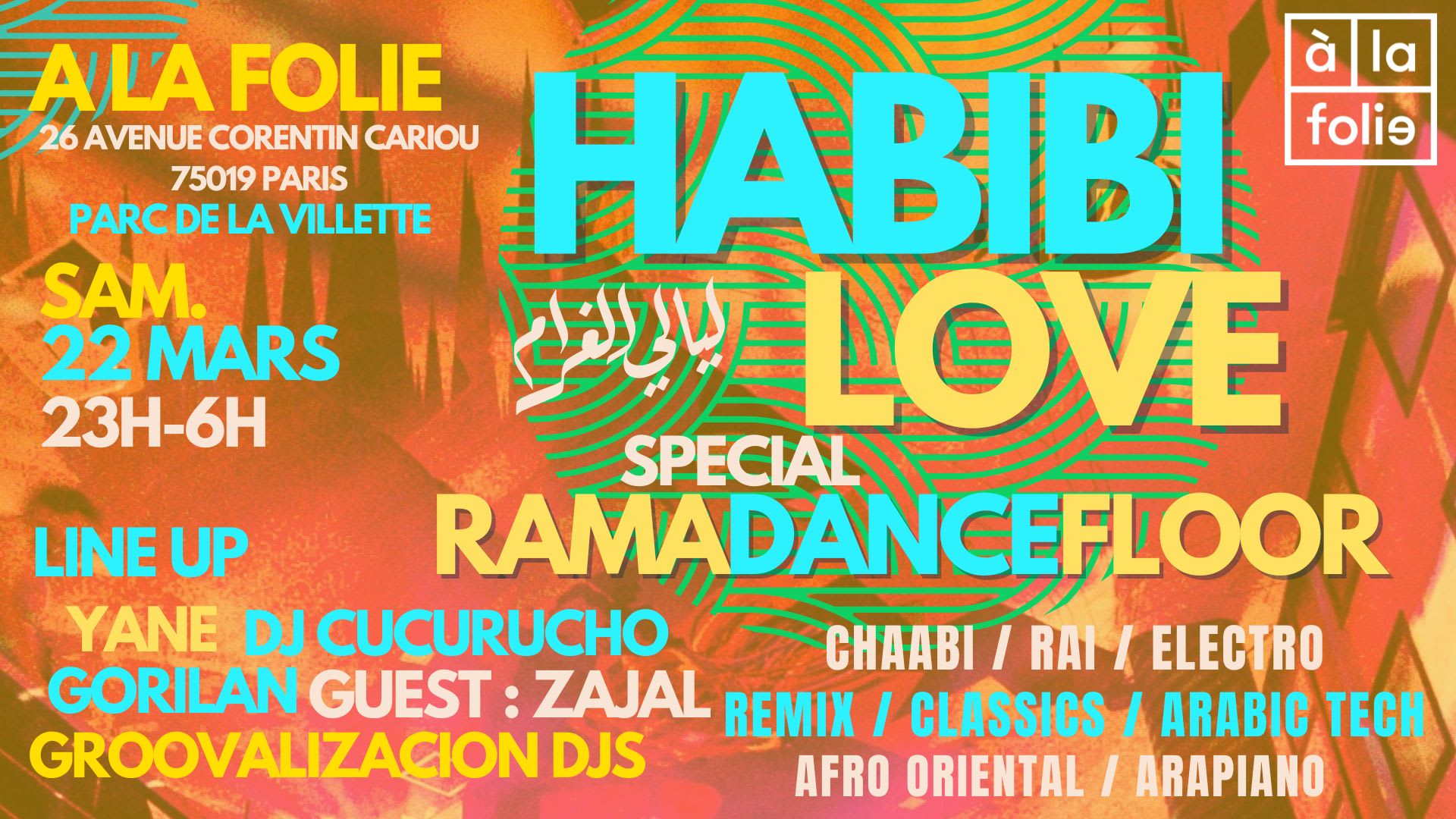 Habibi Love ~ Oriental Vibes Party À La Villette ! Cover