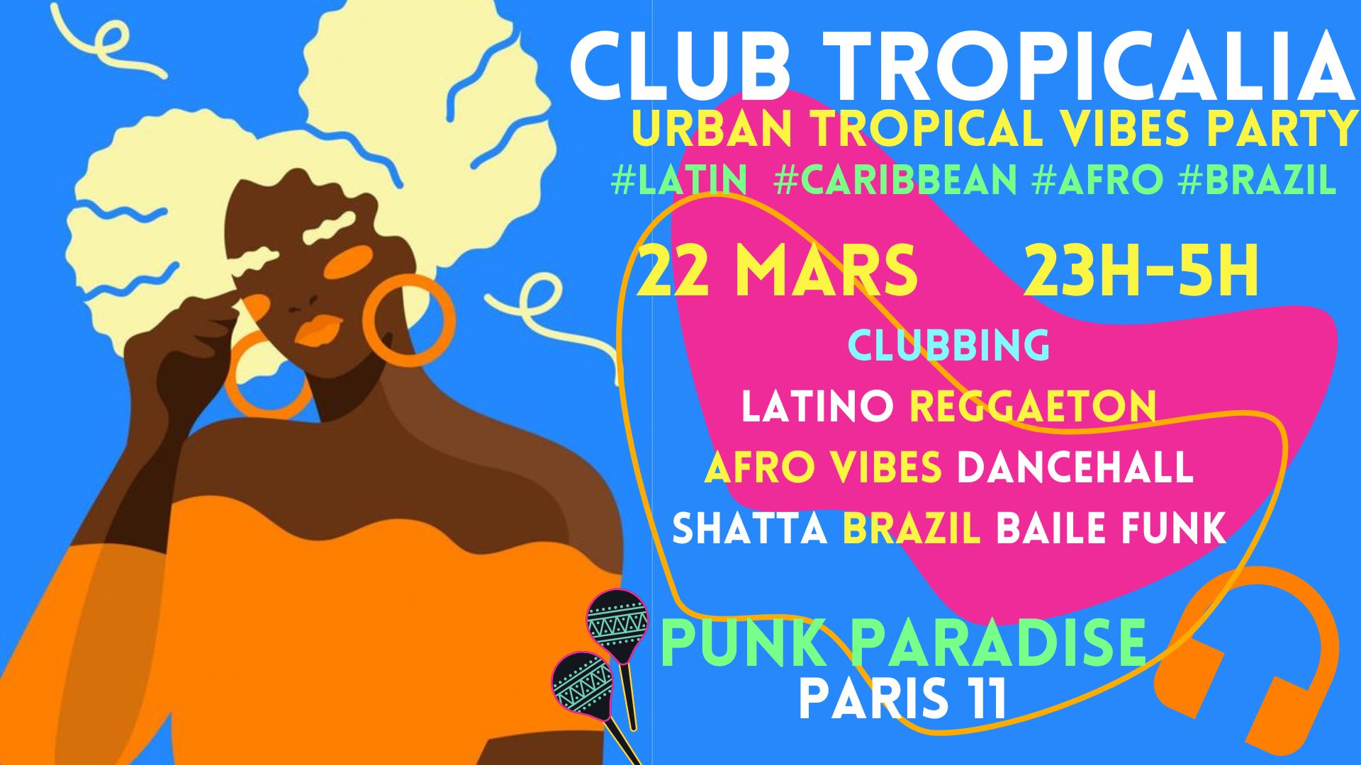 Club Tropicalia 22/3 ~ Afro, Latin, Caribbean, Brazil Party! Cover