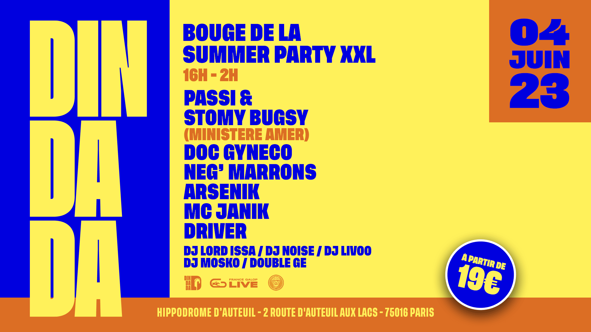 Din Dada : Passi & Stomy Bugsy, Doc Gyneco, Neg' Marrons Cover