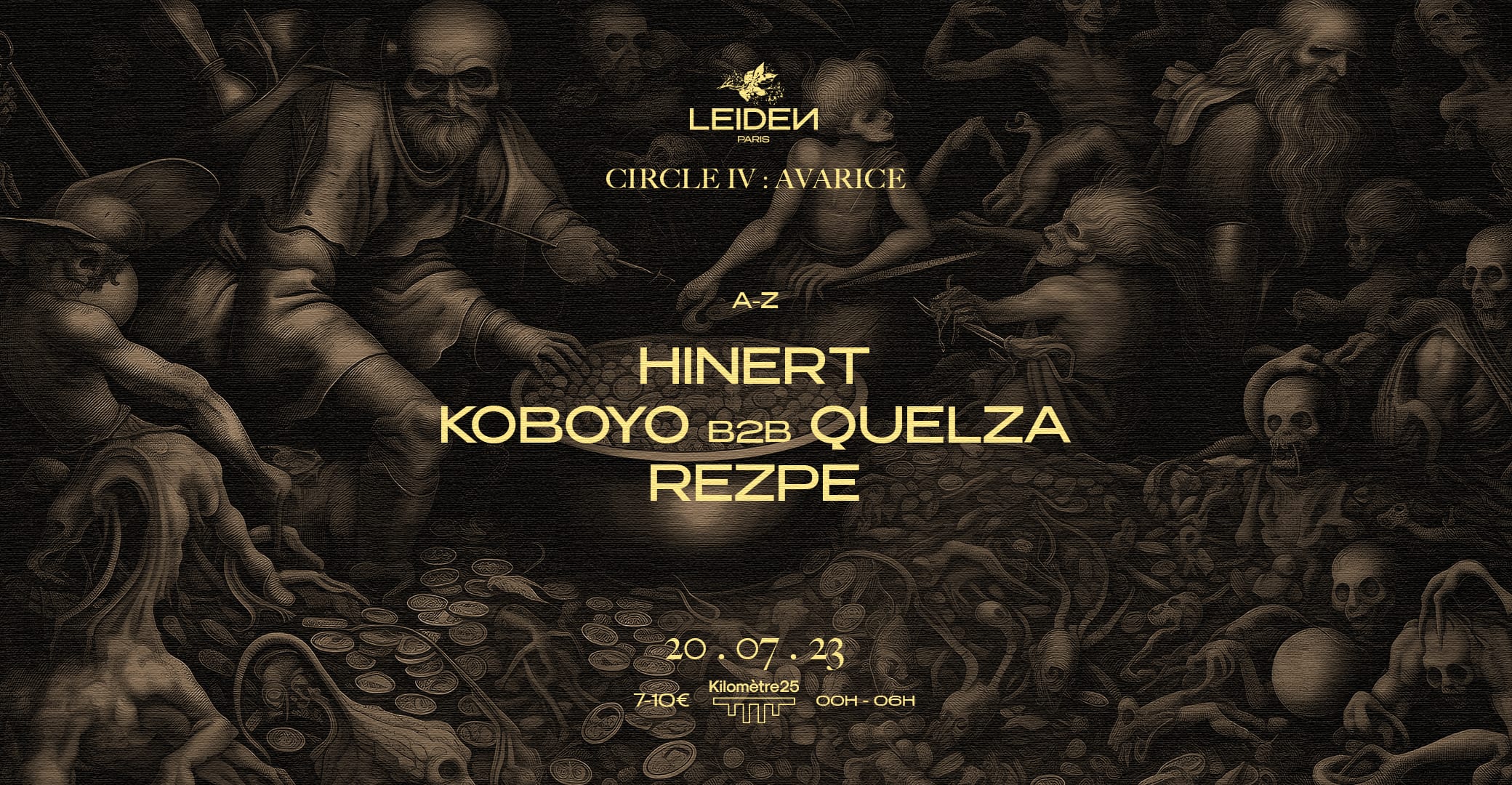 Km25 X Leiden Night #4 : Koboyo B2b Quelza, Hinert & Rezpe Cover