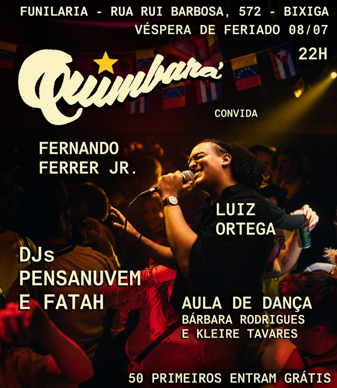 Quarta Latina Pré Feriado Com Quimbará Na Funilaria Cover