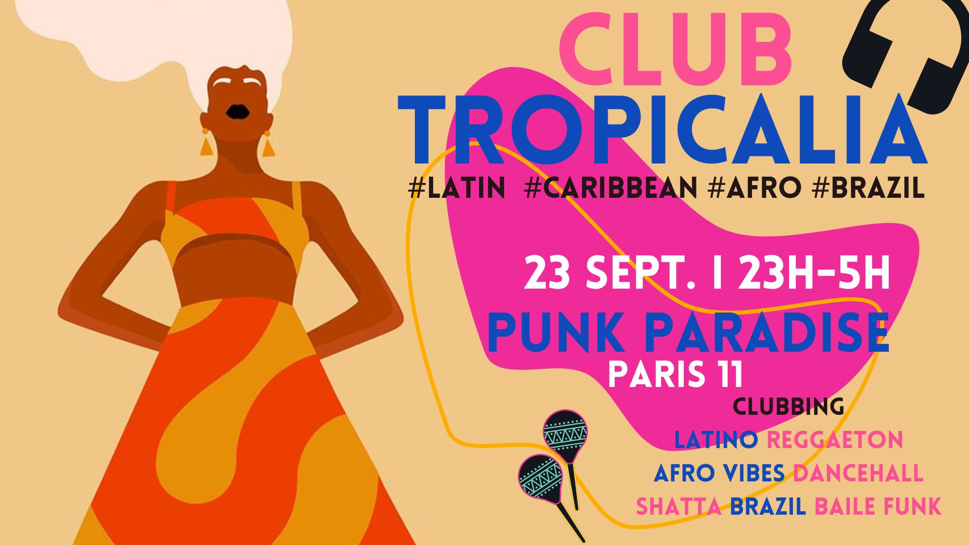 Club Tropicalia 23/9 ~ Latin, Afro, Caribbean, Brazil Party! Cover
