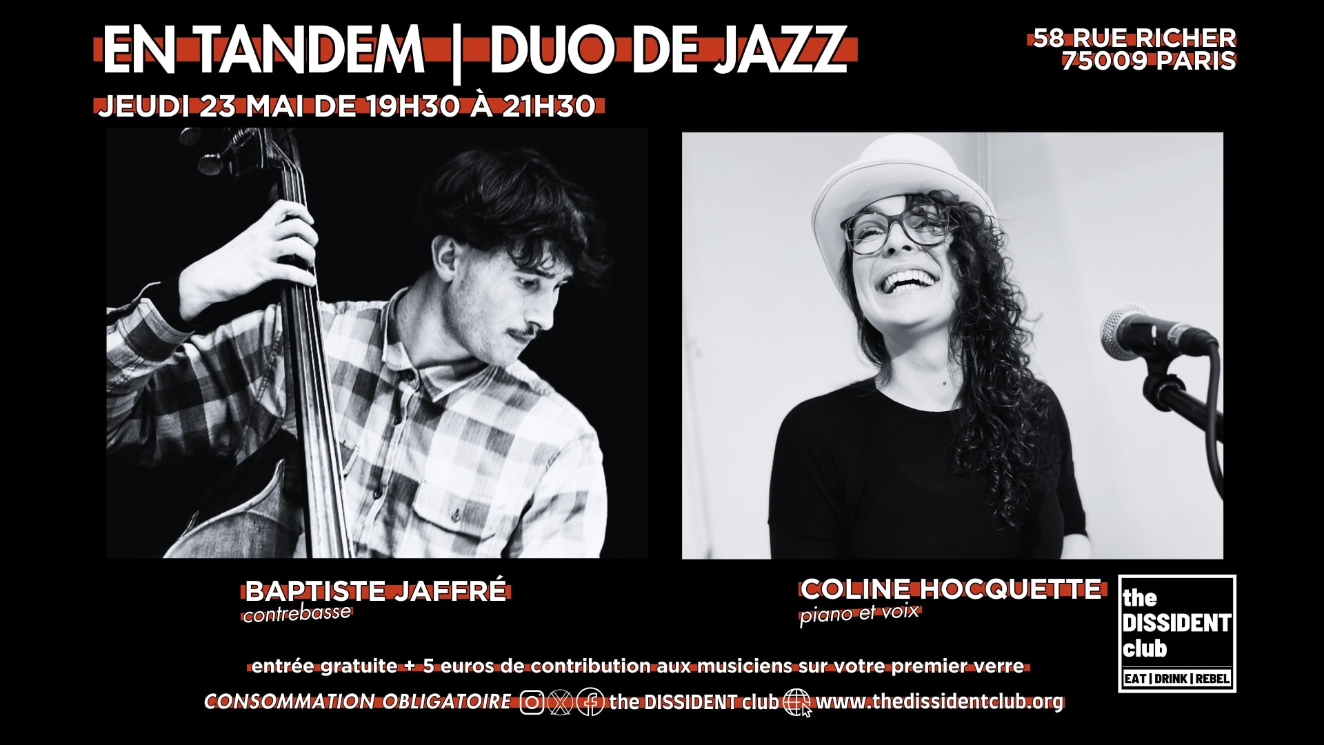 [Jazz+Jam] En Tandem Duo 23 Mai Cover