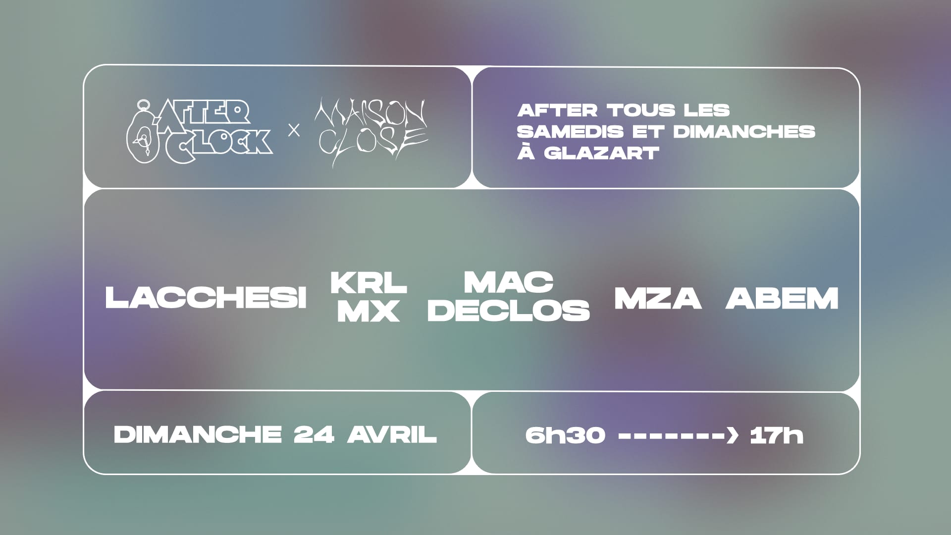 After O'clock X Maison Close : Lacchesi, Mac Declos, Krl MX, Mza, Abem Cover