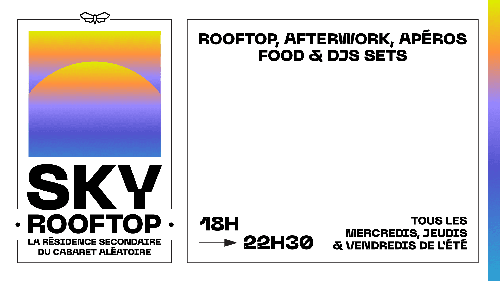 Sky Rooftop - Mercredi 21 Août W/ Anticlimax Cover