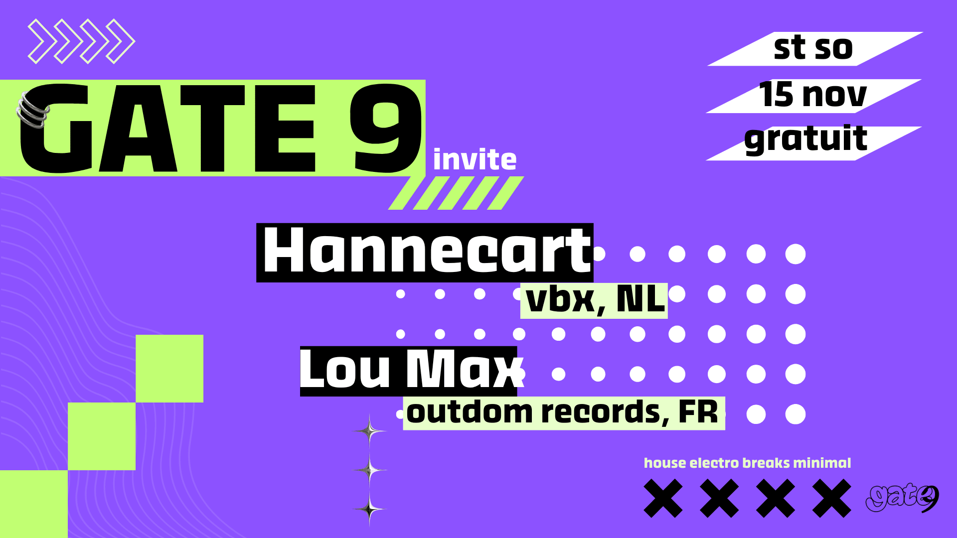 Gate 9 Invite Hannecart & Lou Max Cover