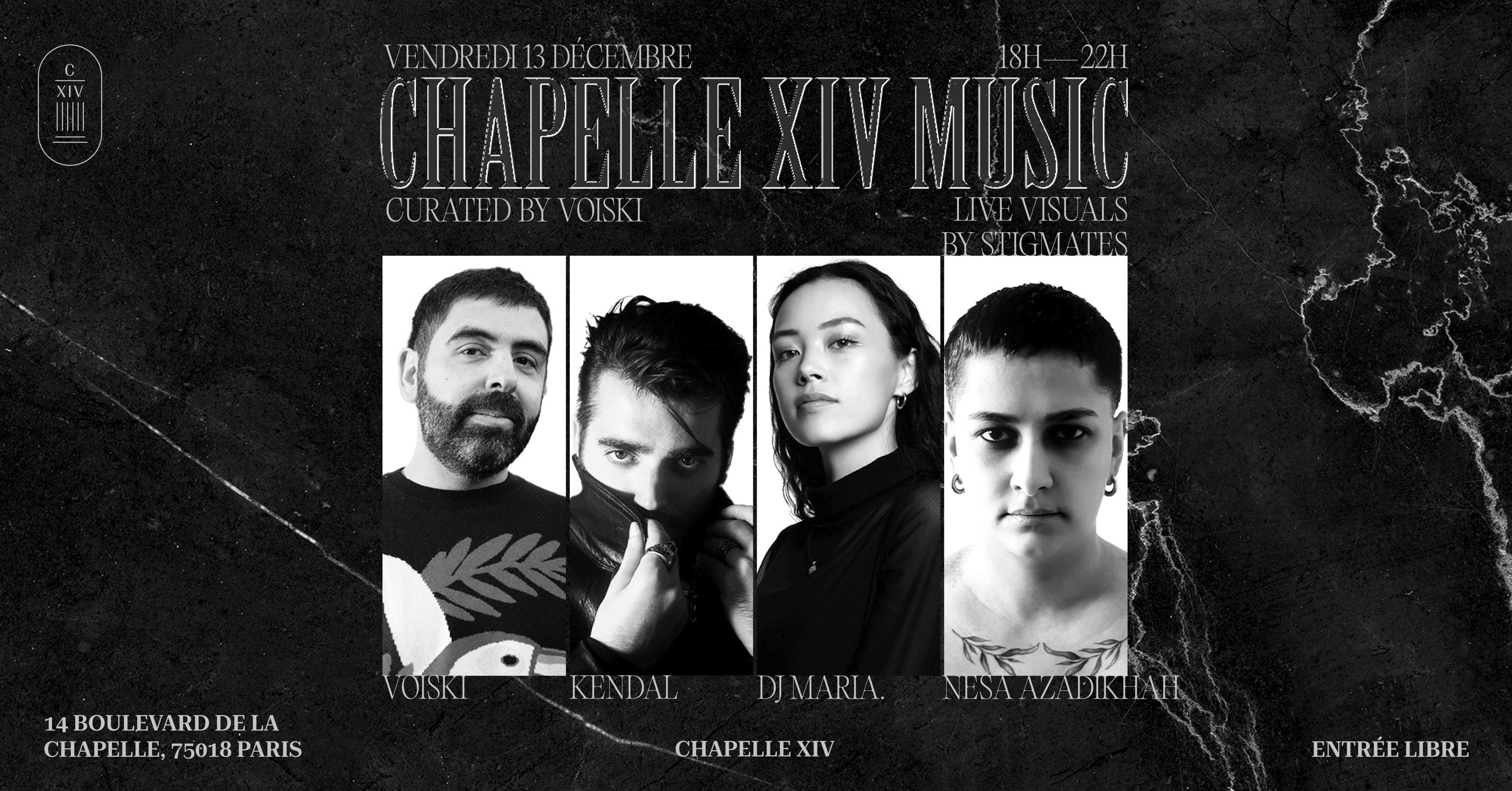 Chapellexiv Music: Voiski, Dj Maria., Kendal, Nesa Azadikhah Cover