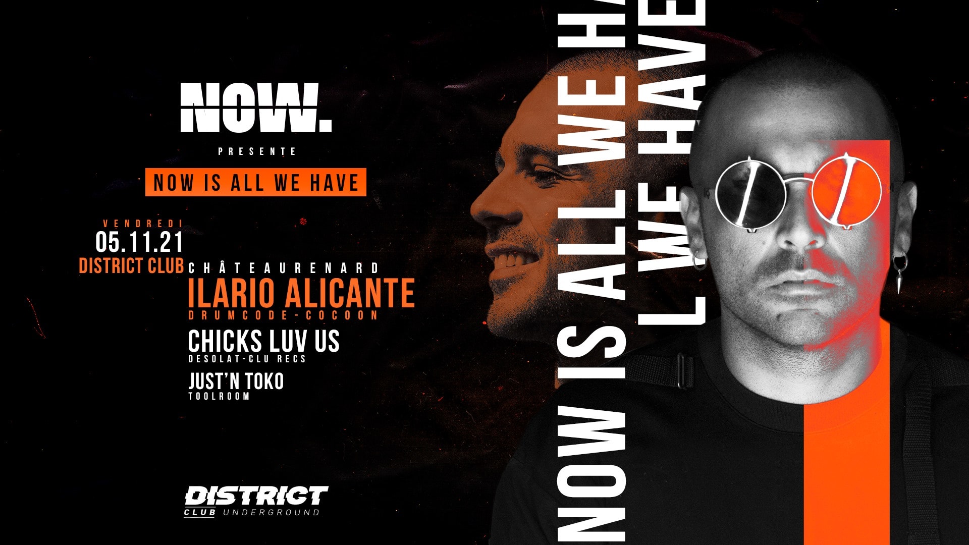District Club X Now. W/ Ilario Alicante - Chicks Luv Us Cover