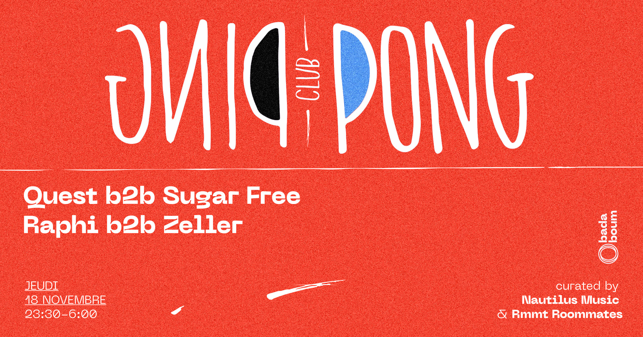 Ping Pong Club — Quest B2b Sugar Free (+) Raphi B2b Zeller Cover