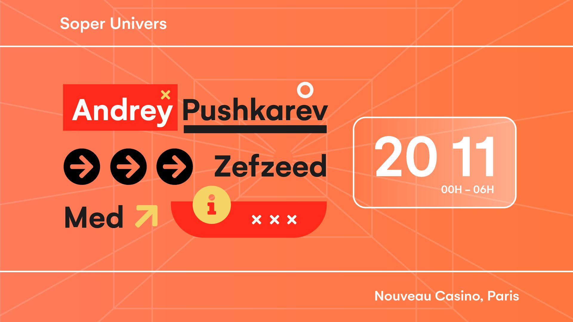Soper Univers Invite Andrey Pushkarev, Zefzeed Et Med Cover