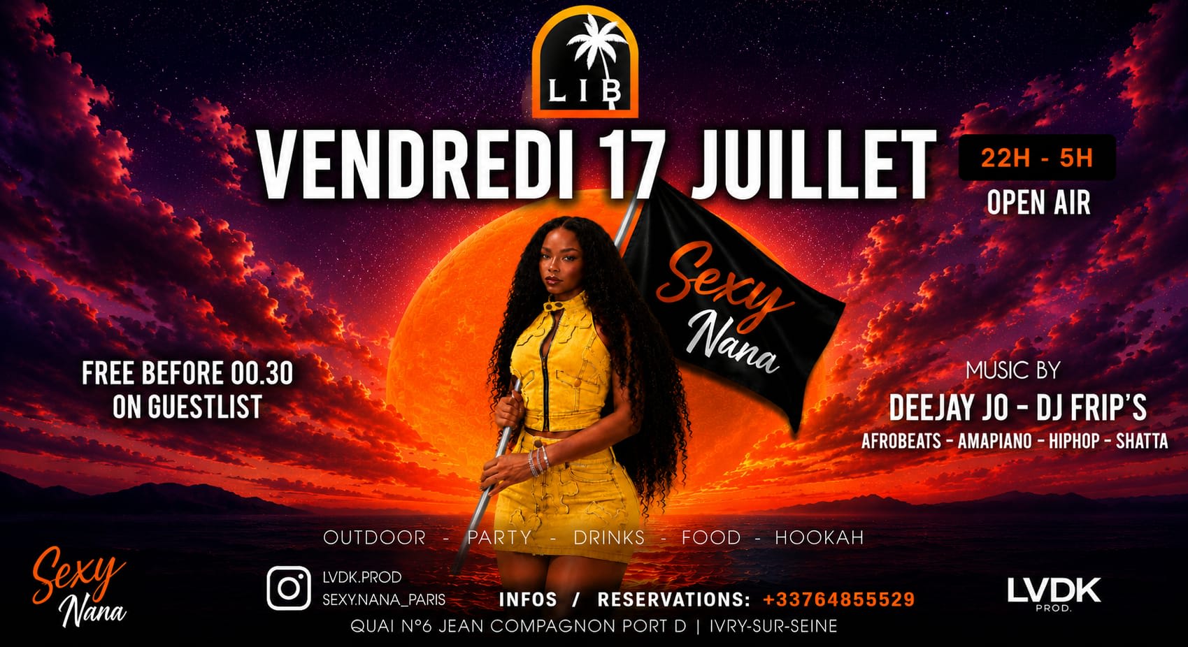 Sexy Nana - Vendredi 17/07 - Open Air - Libertalia Cover