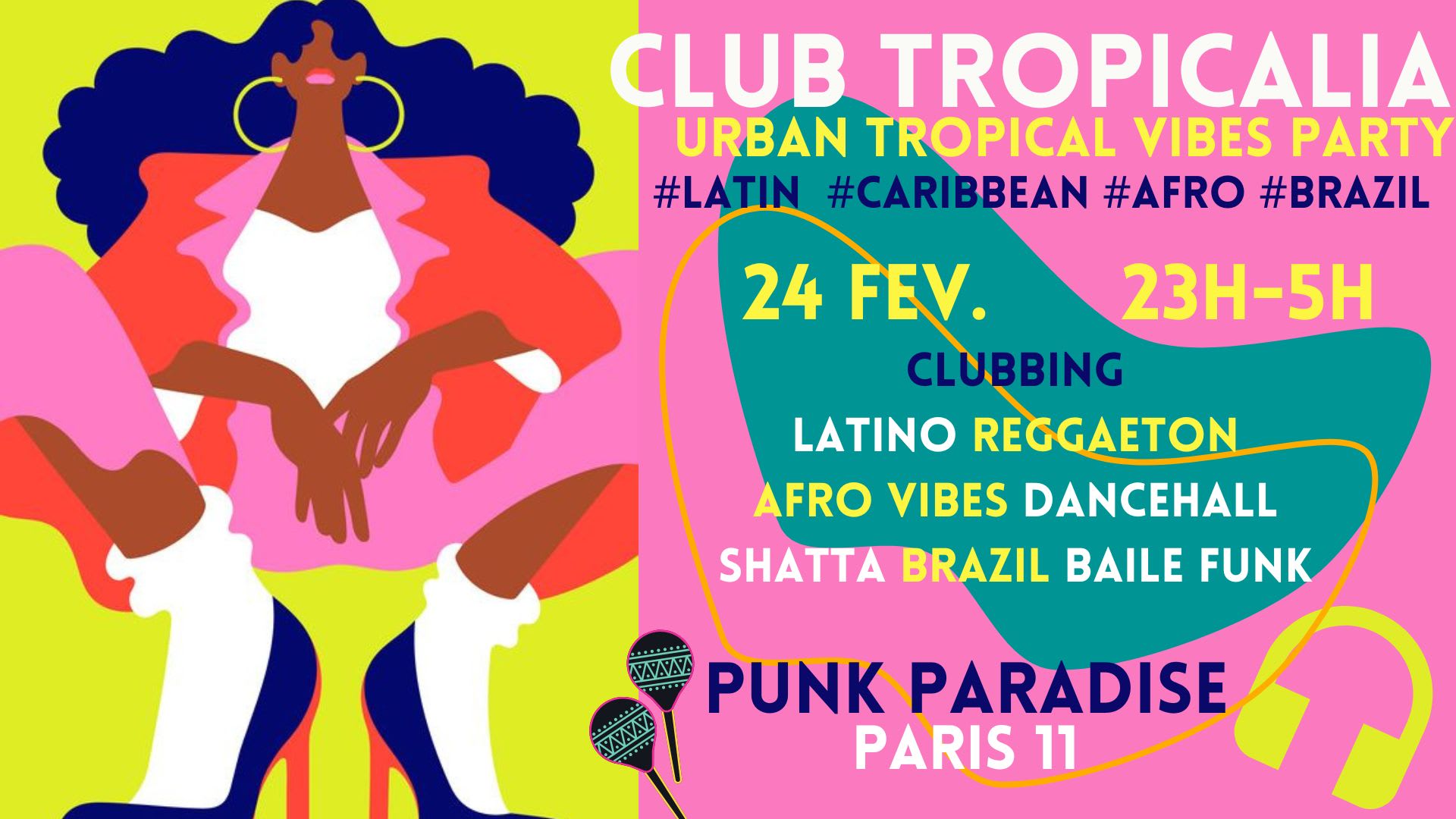 Club Tropicalia 24/2 ~ Latin, Afro, Caribbean, Brazil Party! Cover