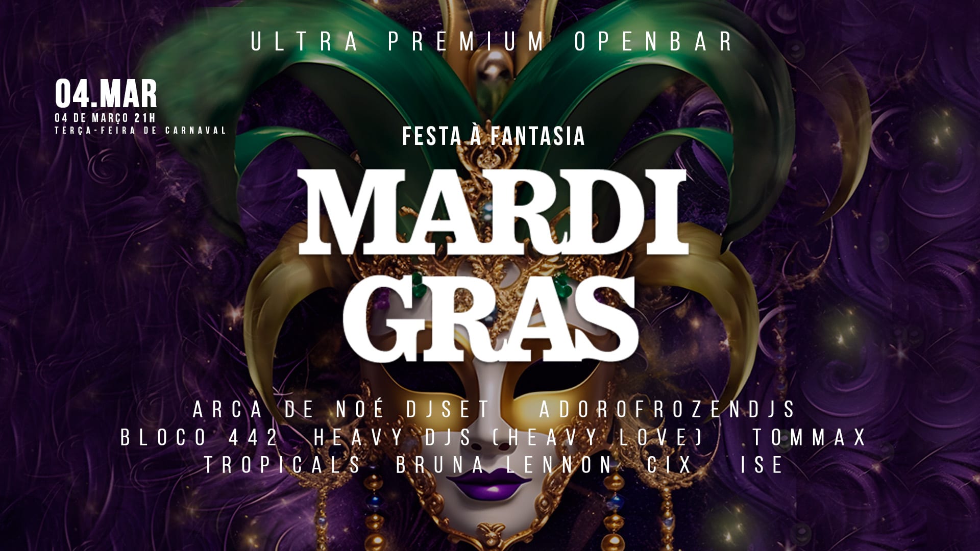 Mardi Gras // Open Bar Cover