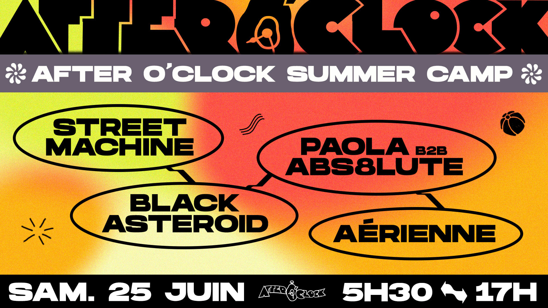 After O'clock Summer Camp : Street Machine, Black Asteroid, & More ... Cover