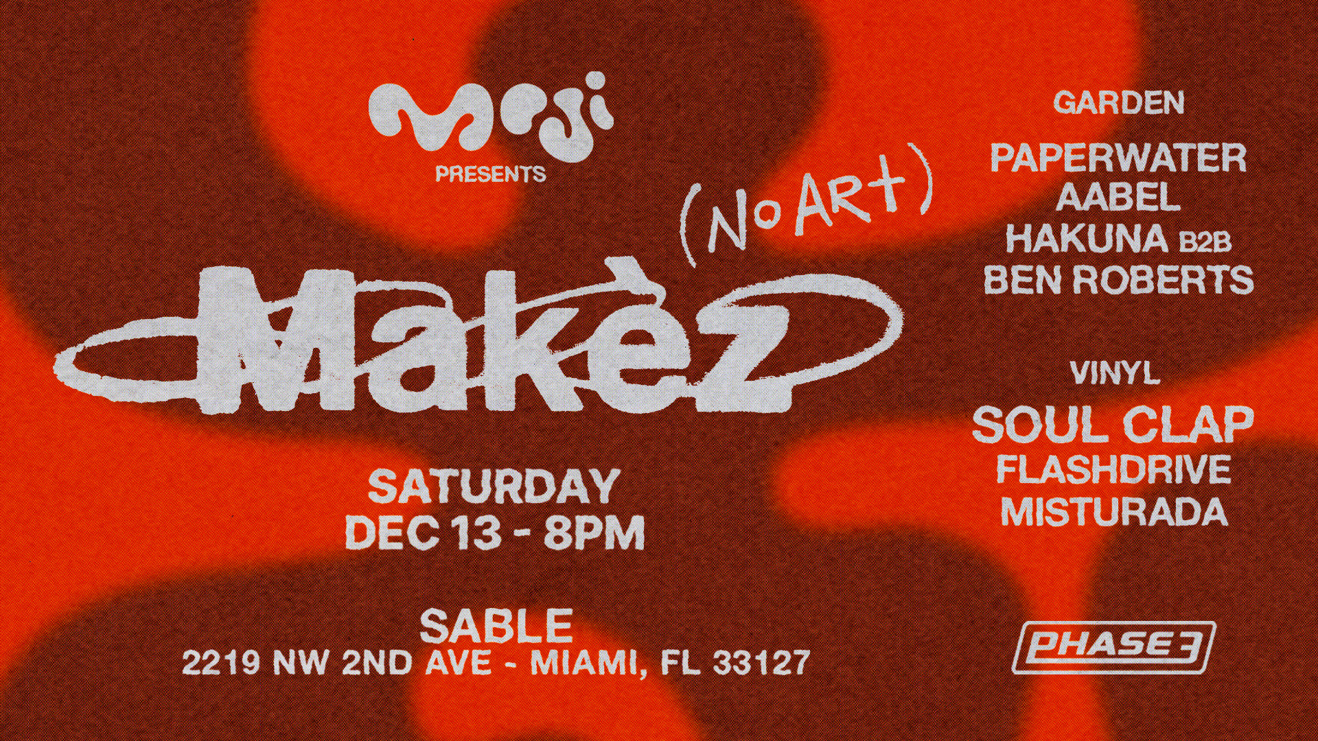 Makèz - No Art Album Release Tour Cover