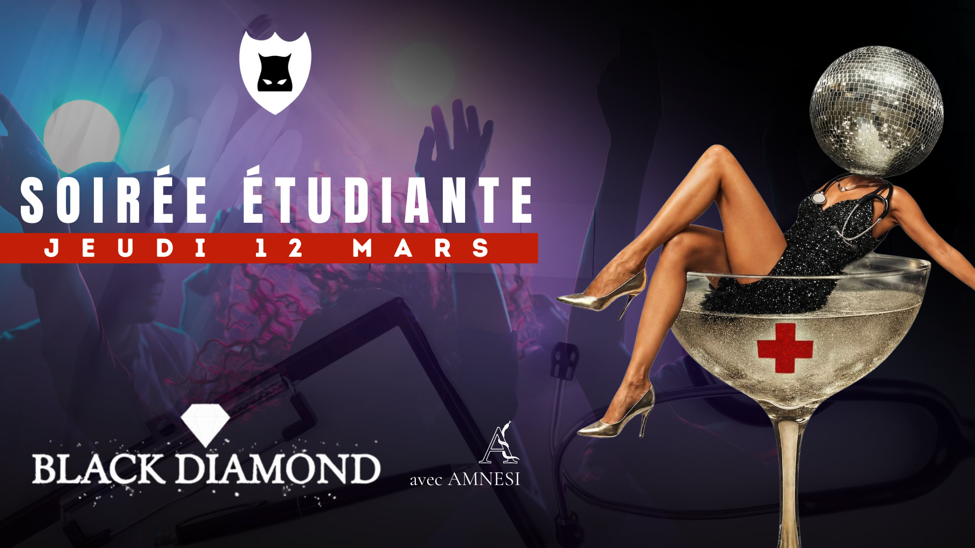Soirée Étudiante "Black Diamond" By Amnesi Cover