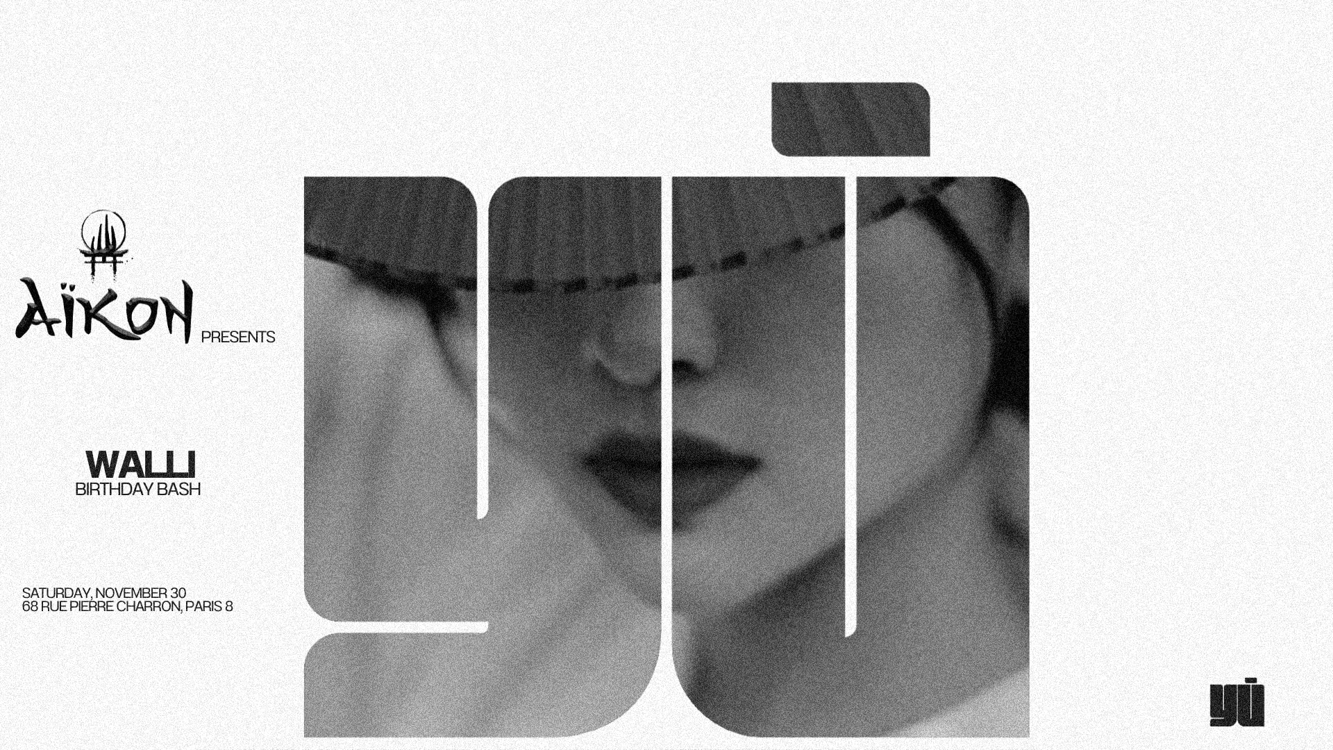 Aikon - Saturday I 30.11 @ Yū Club Cover