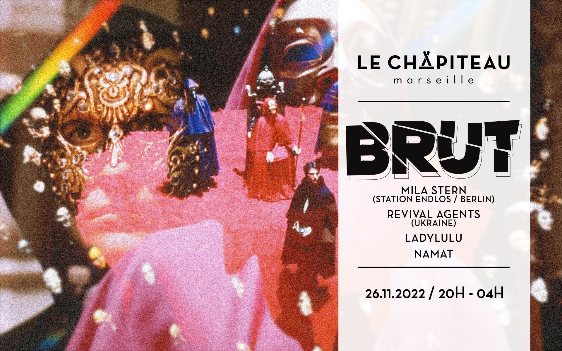 Brut - W/ Mila Stern, Revival Agents, Lady Lulu & Namat Cover