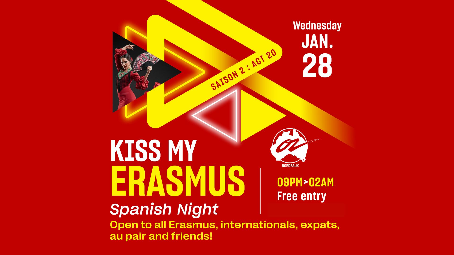 Kiss My Erasmus 28.01.26 - Bordeaux Cover