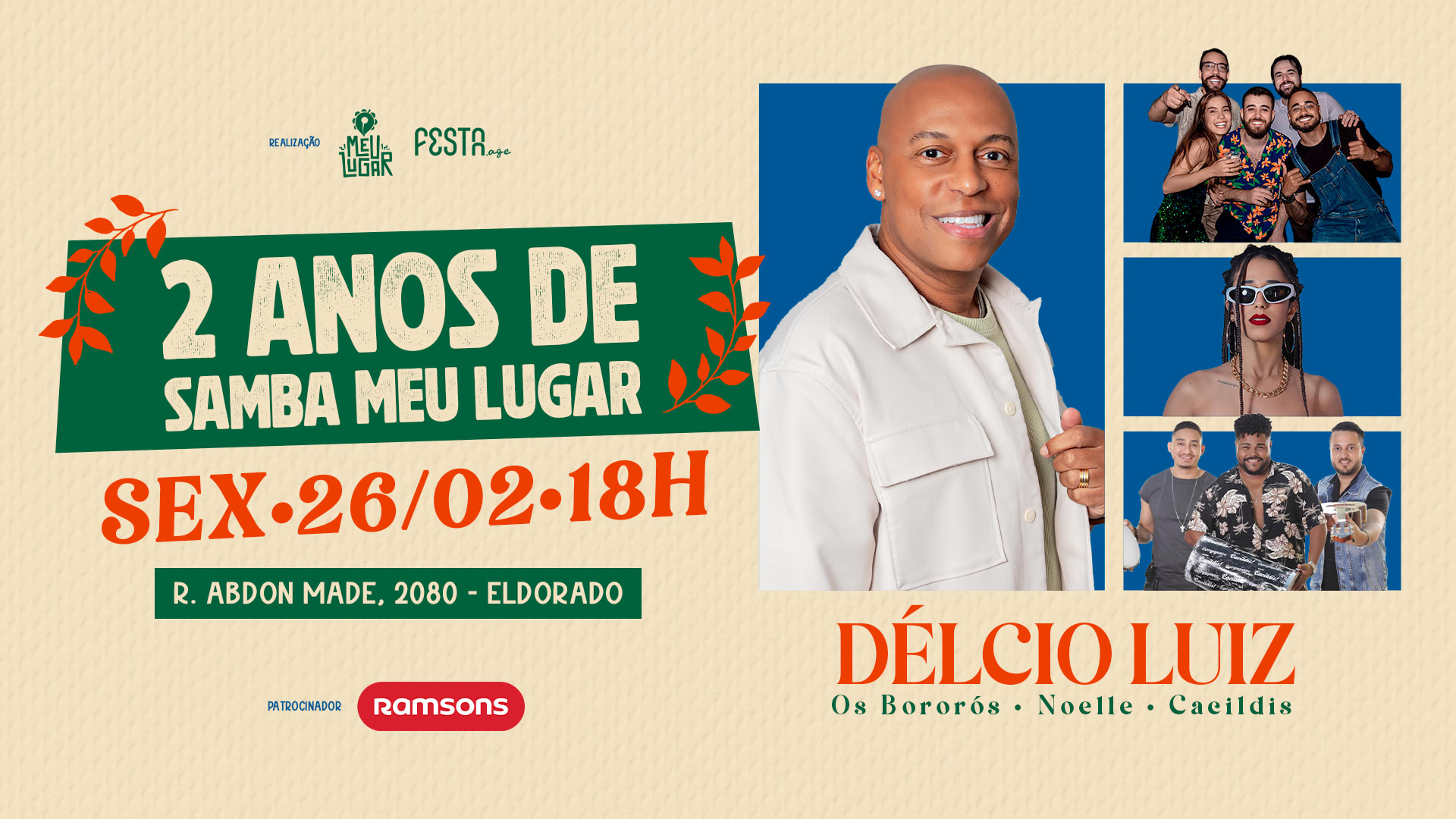 Délcio Luiz - 2 Anos De Samba Meu Lugar Cover