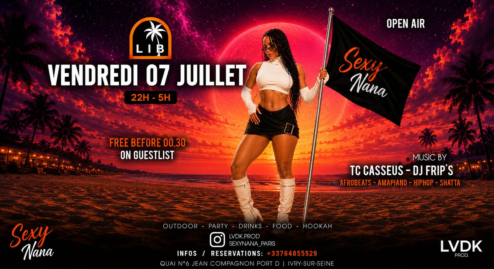 Sexy Nana - Vendredi 07/08 - Open Air - Libertalia Cover